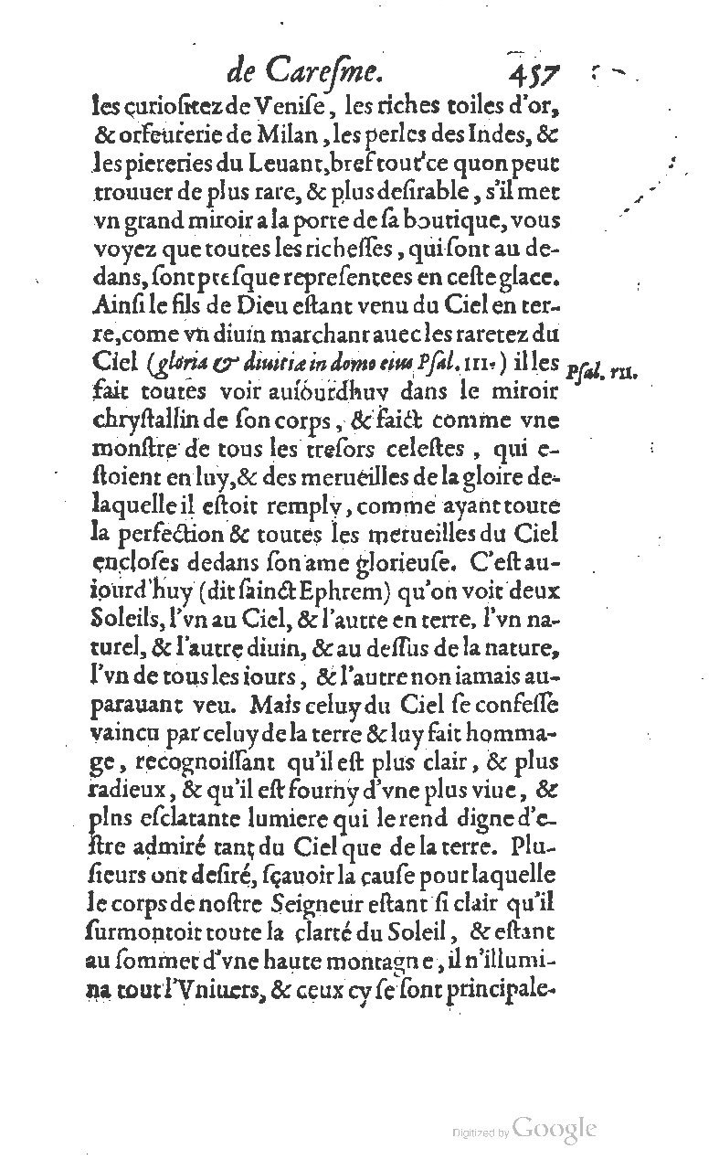 1607 - Nicolas Du Fossé - Trésor quadragésimal - T 01 - BM Lyon