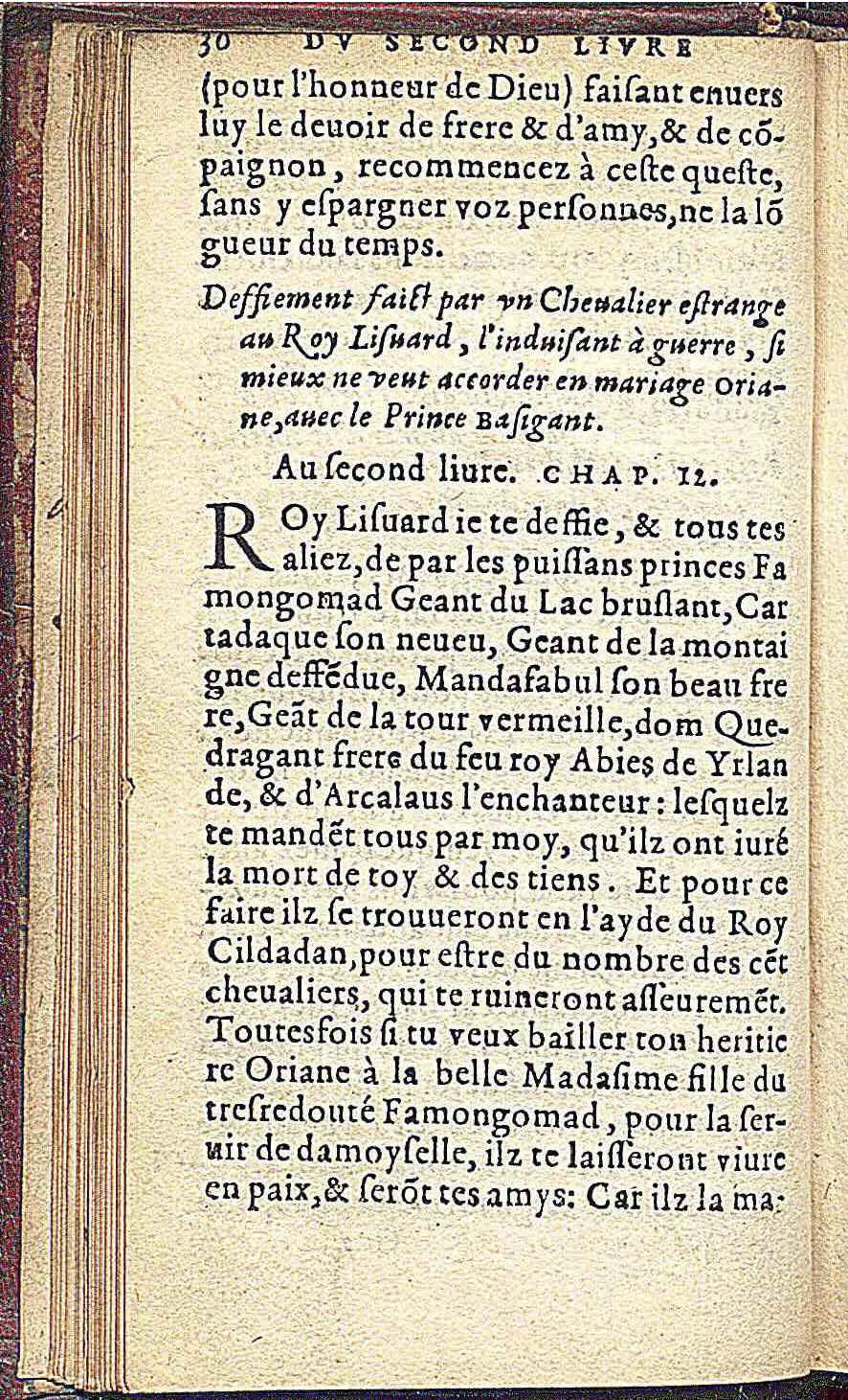 1573 - Olivier de Harsy - Trésor des Amadis - Edimbourg
