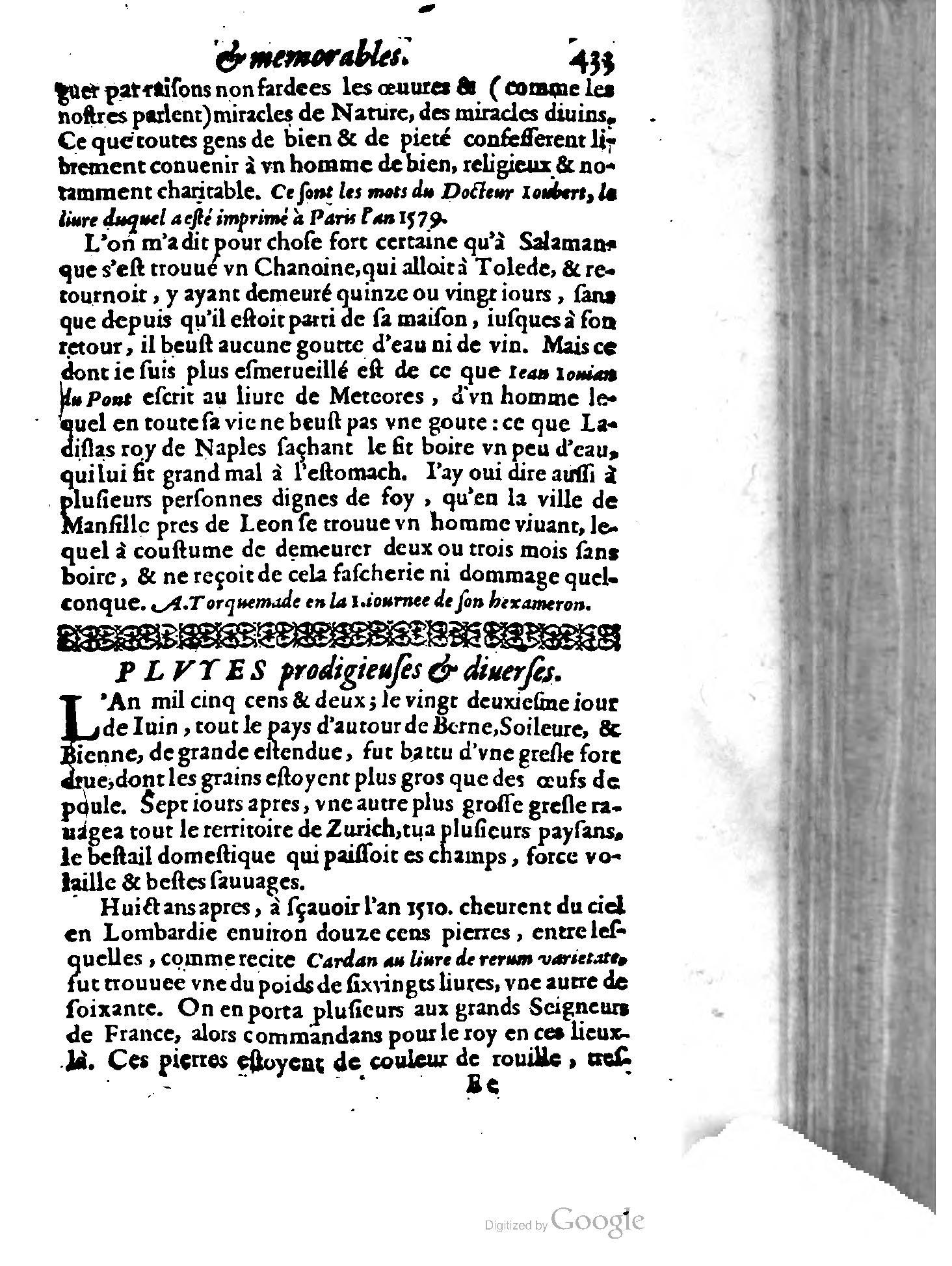 1620 - Samuel Crespin - Trésor d’histoires admirables et mémorables - BCU Lausanne