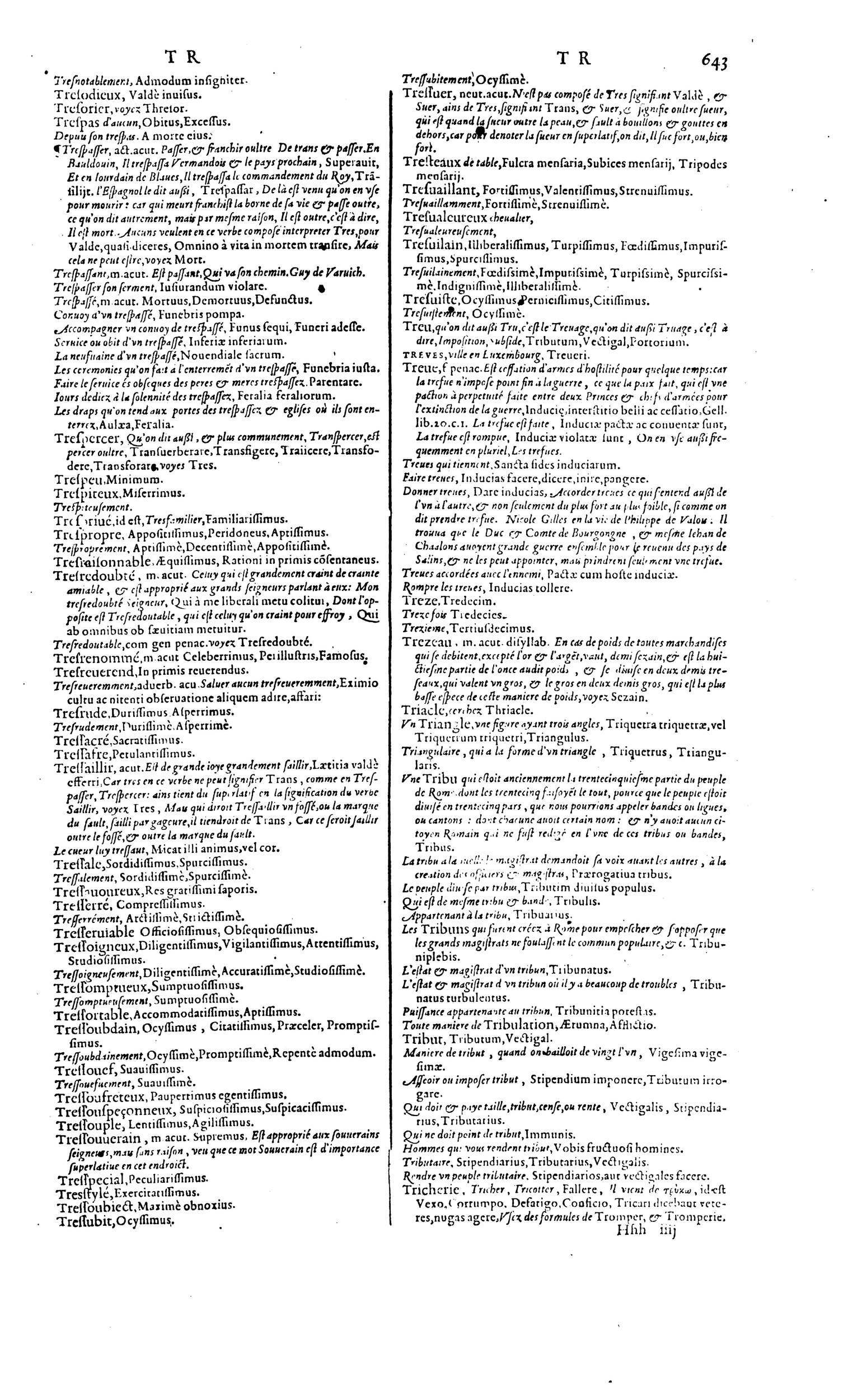 1606 - David Douceur - Trésor de la langue française - BM Lyon 1606 - David Douceur - Trésor de la langue française - BM Lyon