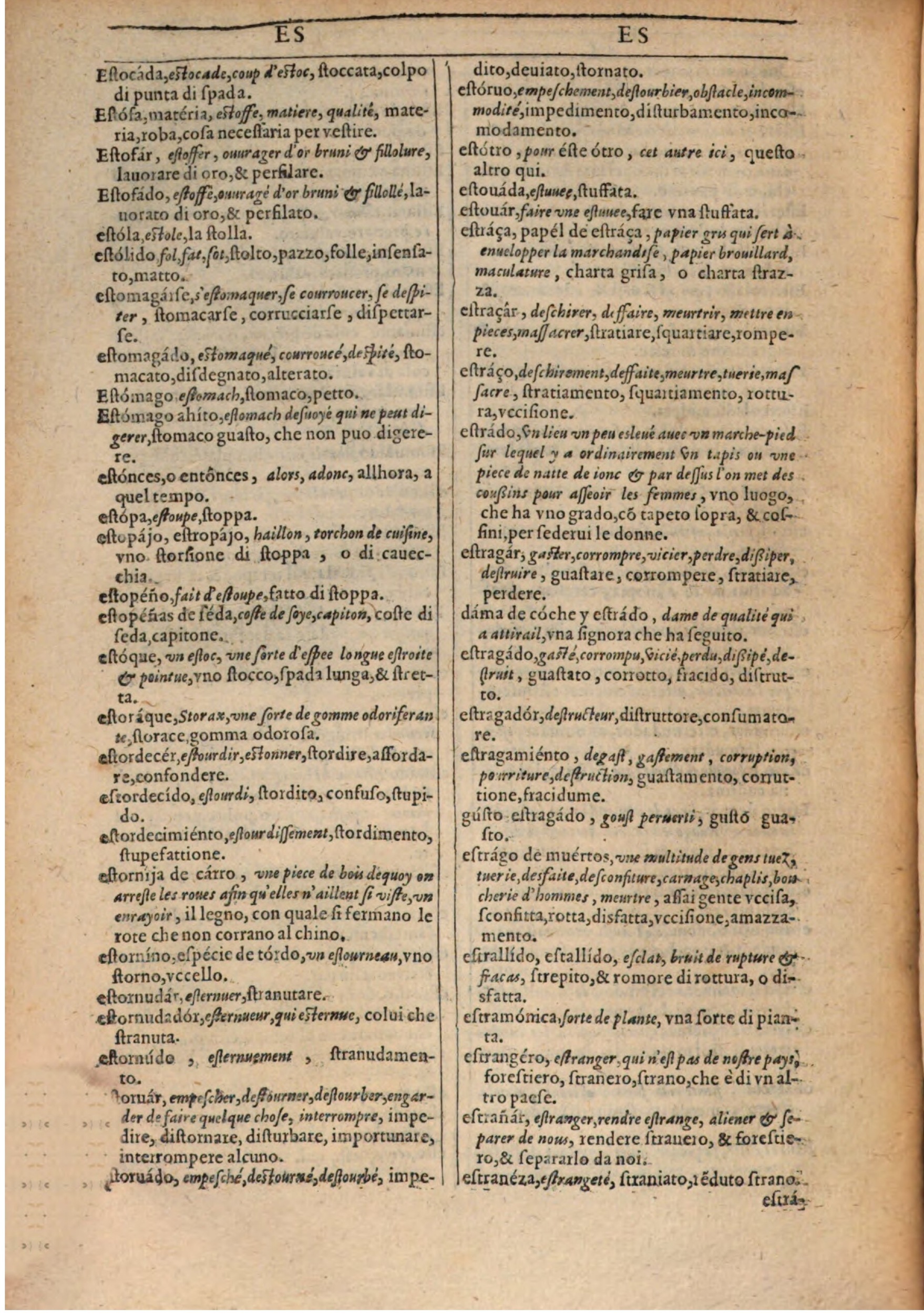 1609 - Philippe Albert et Alexandre Pernet - Trésor des trois langues française, italienne et espagnole (Première partie) - BSB Munich 1609 - Philippe Albert et Alexandre Pernet - Trésor des trois langues française, italienne et espagnole (Première partie) - BSB Munich