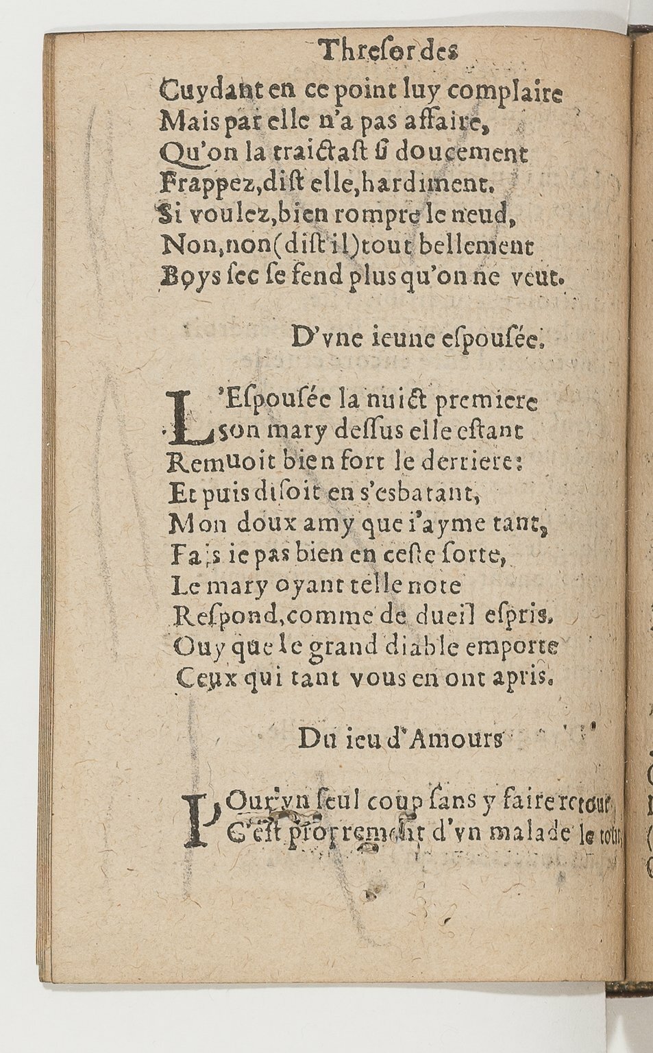 1568c. - Veuve Jean Bonfons - Trésor des joyeuses inventions du parangon de poésies - BnF Arsenal