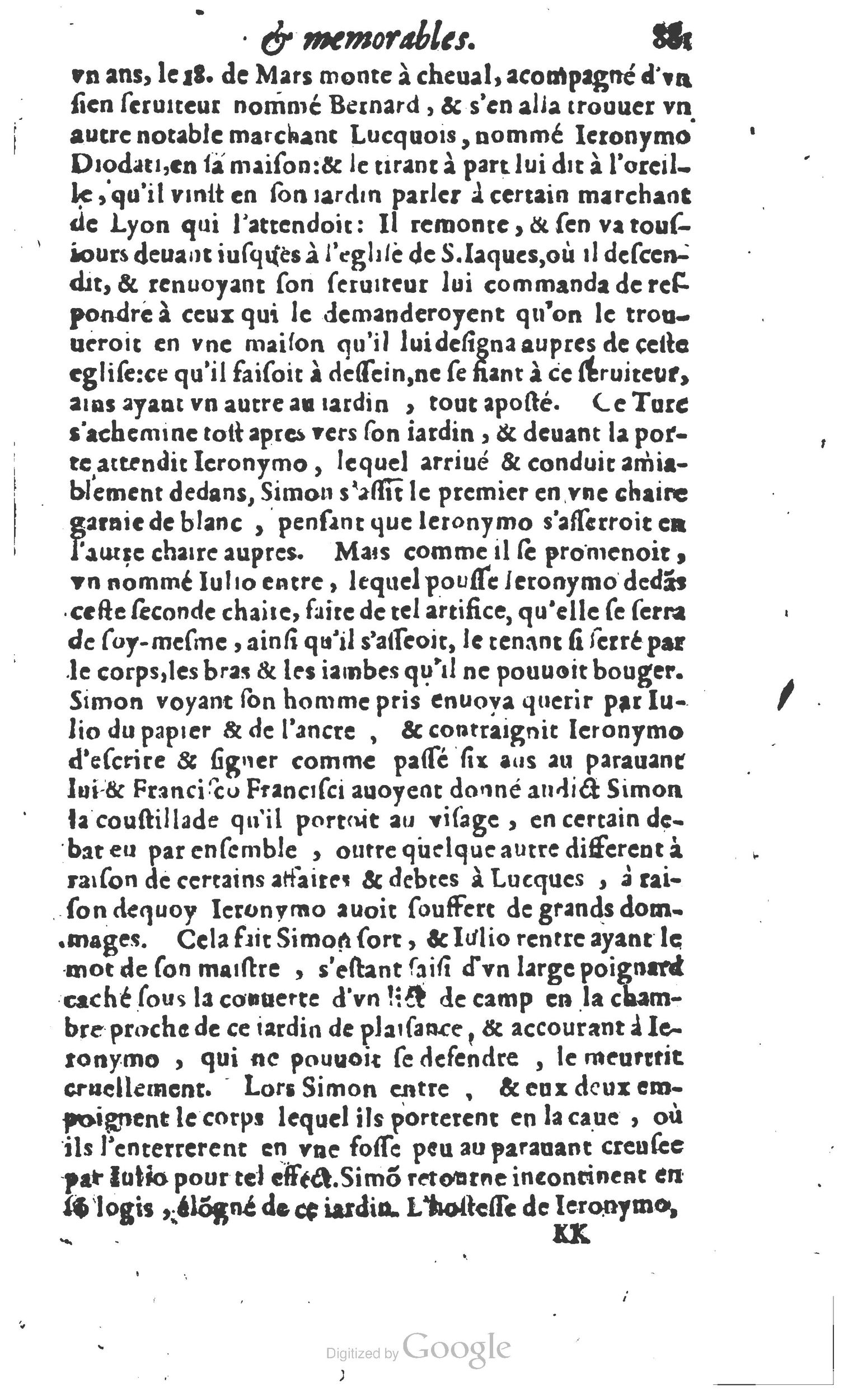 1610 - Paul Marceau - Trésor d’histoires admirables et mémorables - Princeton