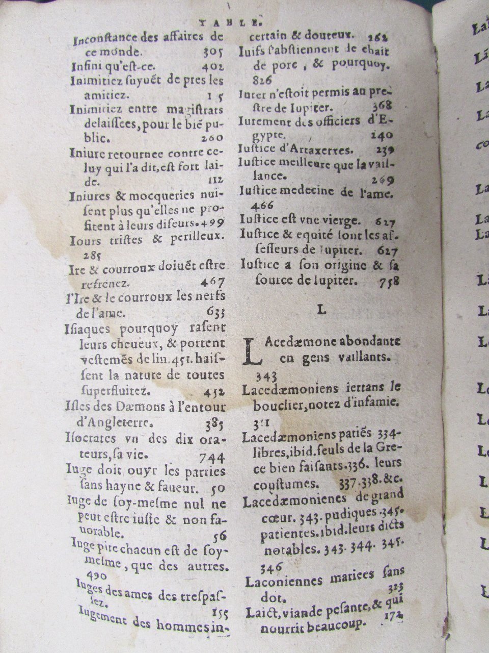 1578 - Jean Poupy - Trésor des morales de Plutarque - Vitré