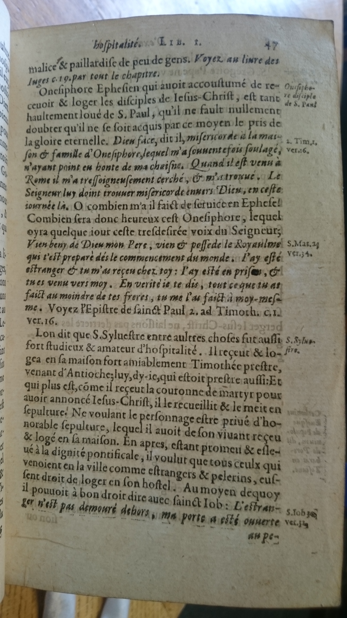 1585 - Jean Bogard - Trésor des faits et dits mémorables des hommes saints et illustres - Douai Quincy