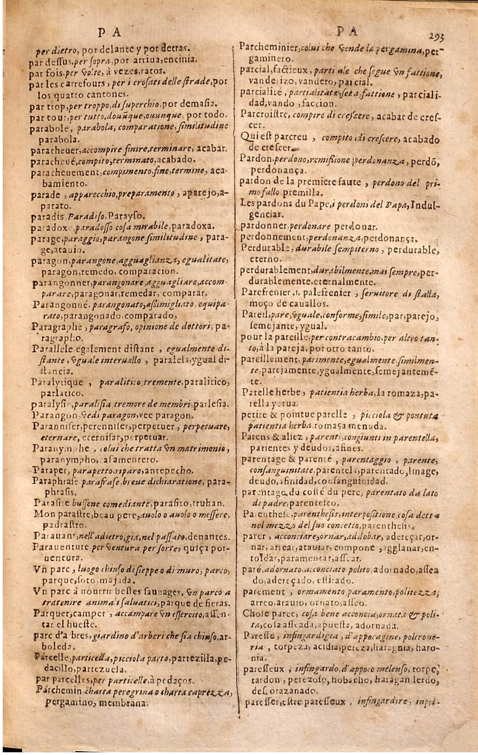 1627 - Jacques Crespin - Trésor des trois langues (Seconde partie) - Regensburg