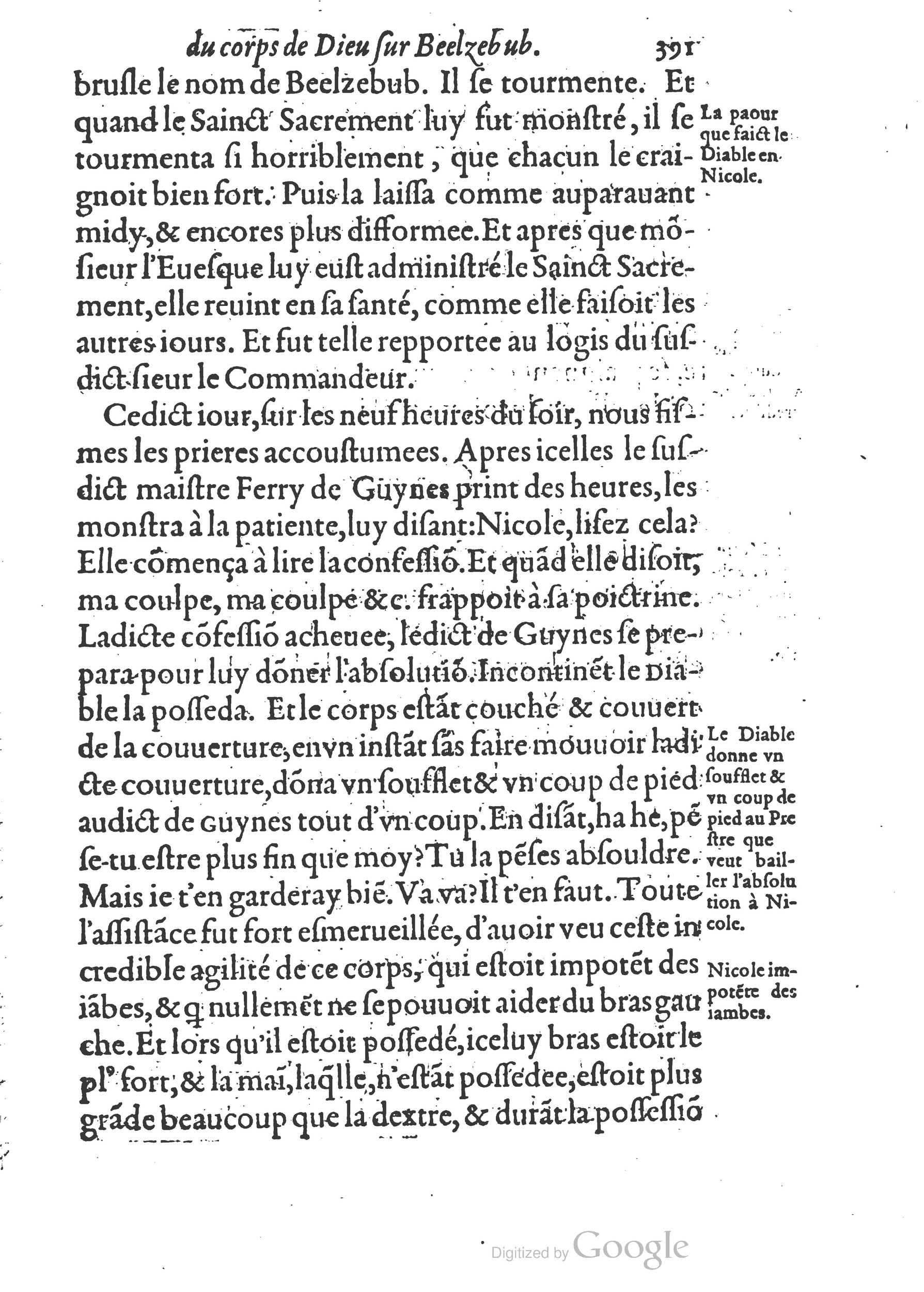 1578 - Nicolas Chesneau - Trésor et entière histoire de la triomphante victoire du corps de Dieu sur l’esprit malin - British Library 1578 - Nicolas Chesneau - Trésor et entière histoire de la triomphante victoire du corps de Dieu sur l’esprit malin - British Library