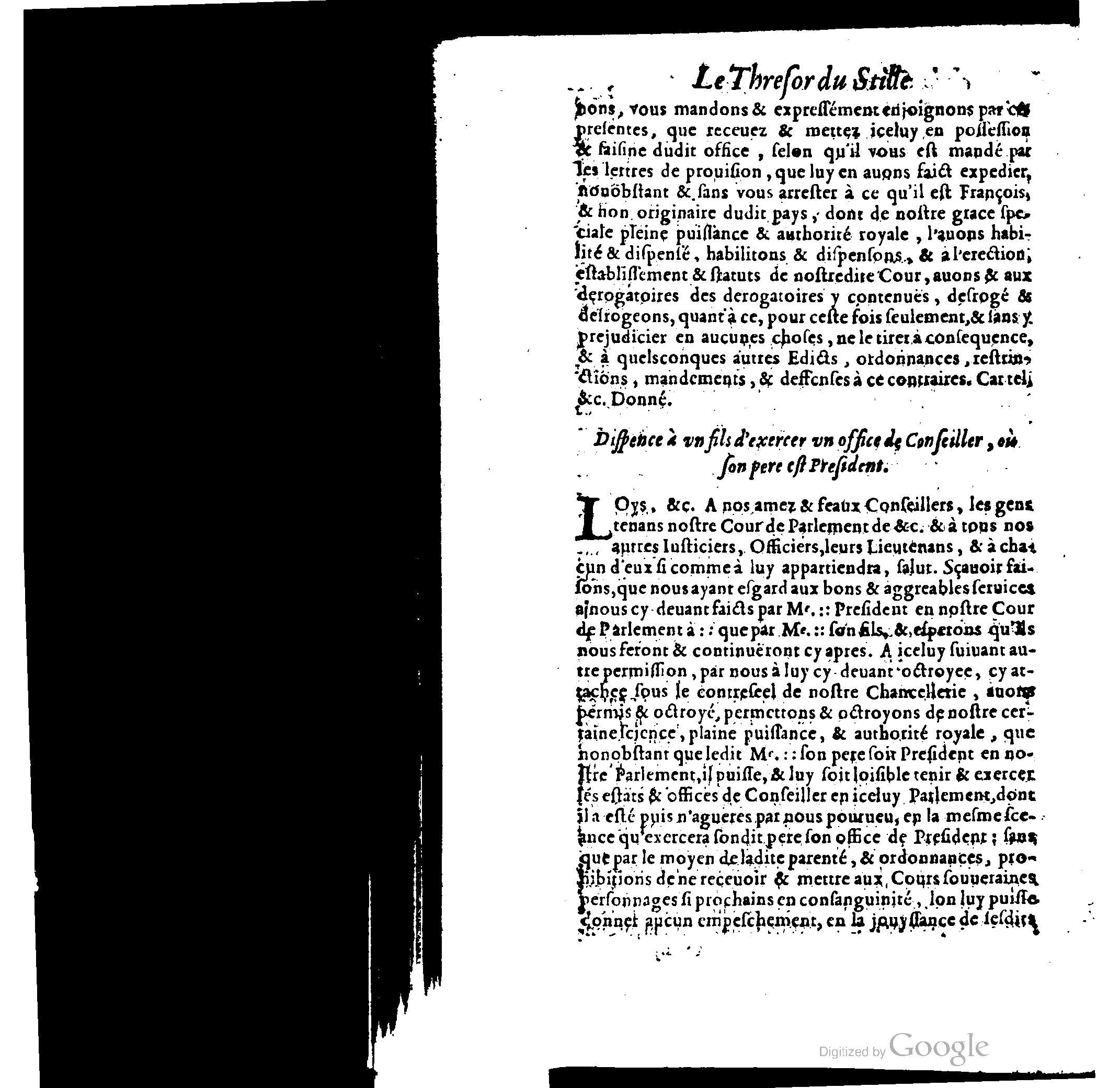1614 - Jean Richer - Trésor du nouveau style et protocole de la chancellerie de France - BSB Munich