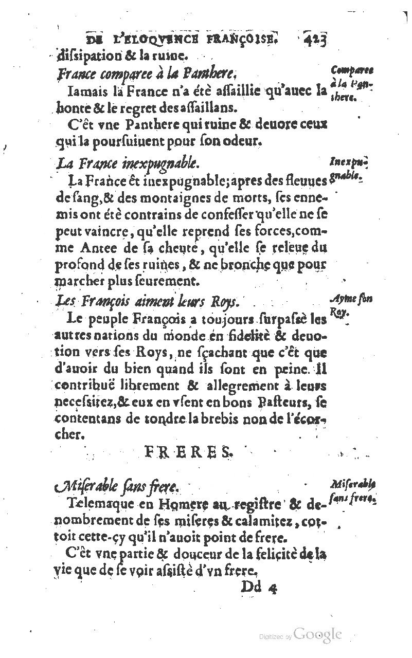 1610 - Louis Coste - Trésor de l’éloquence française (Seconde partie) - BM Lyon