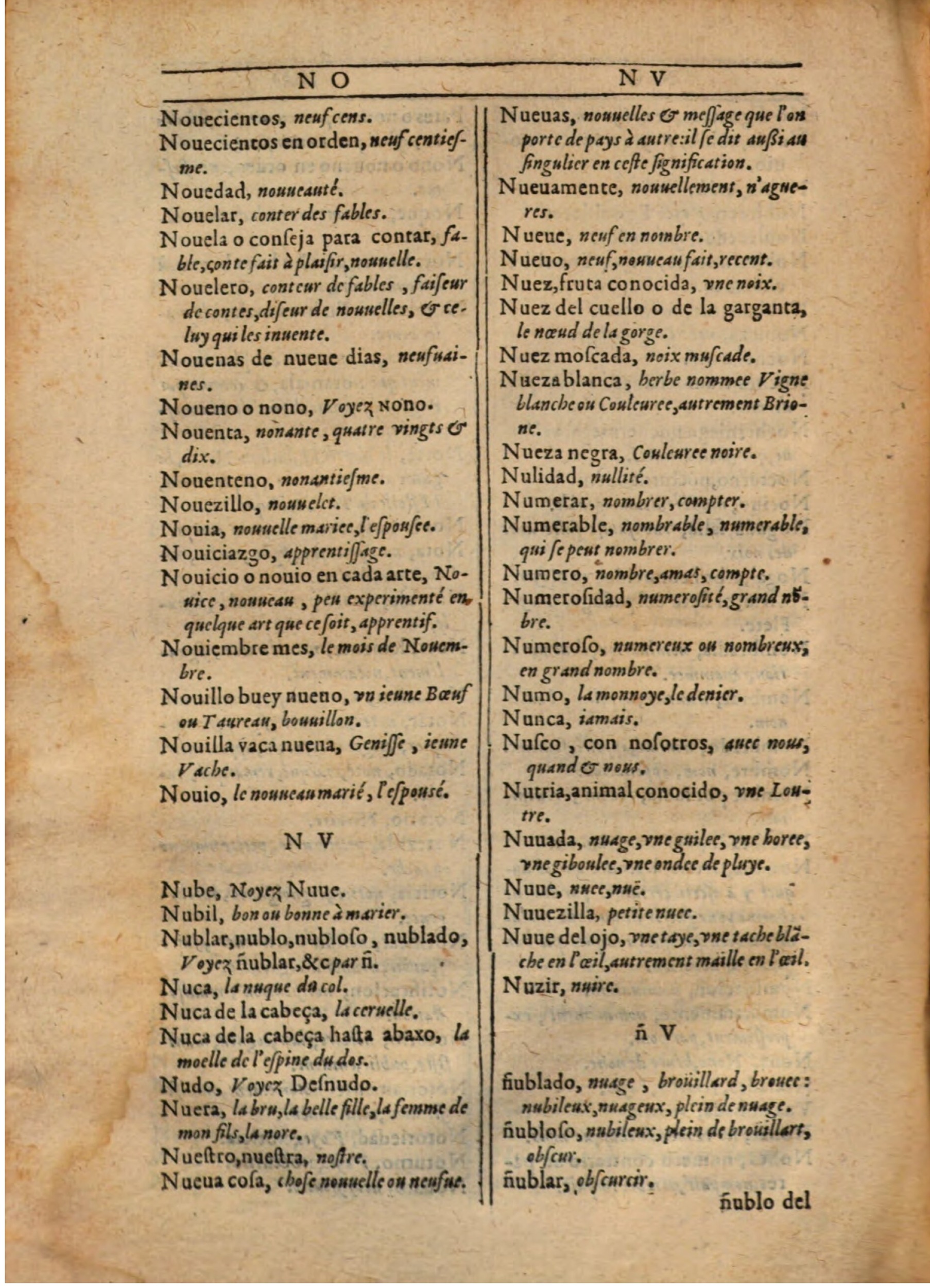 1607 - Marc Orry - Trésor des deux langues espagnole et française (Première partie) - BSB Munich 1607 - Marc Orry - Trésor des deux langues espagnole et française (Première partie) - BSB Munich