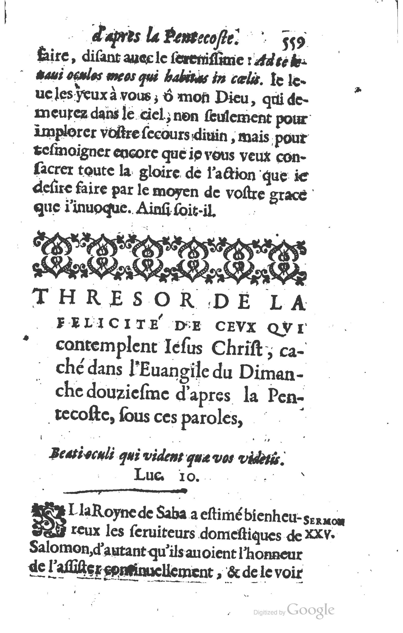 1629 - Manassés de Préaulx - Sermons ou Trésors de la piété chrétienne - BM Lyon