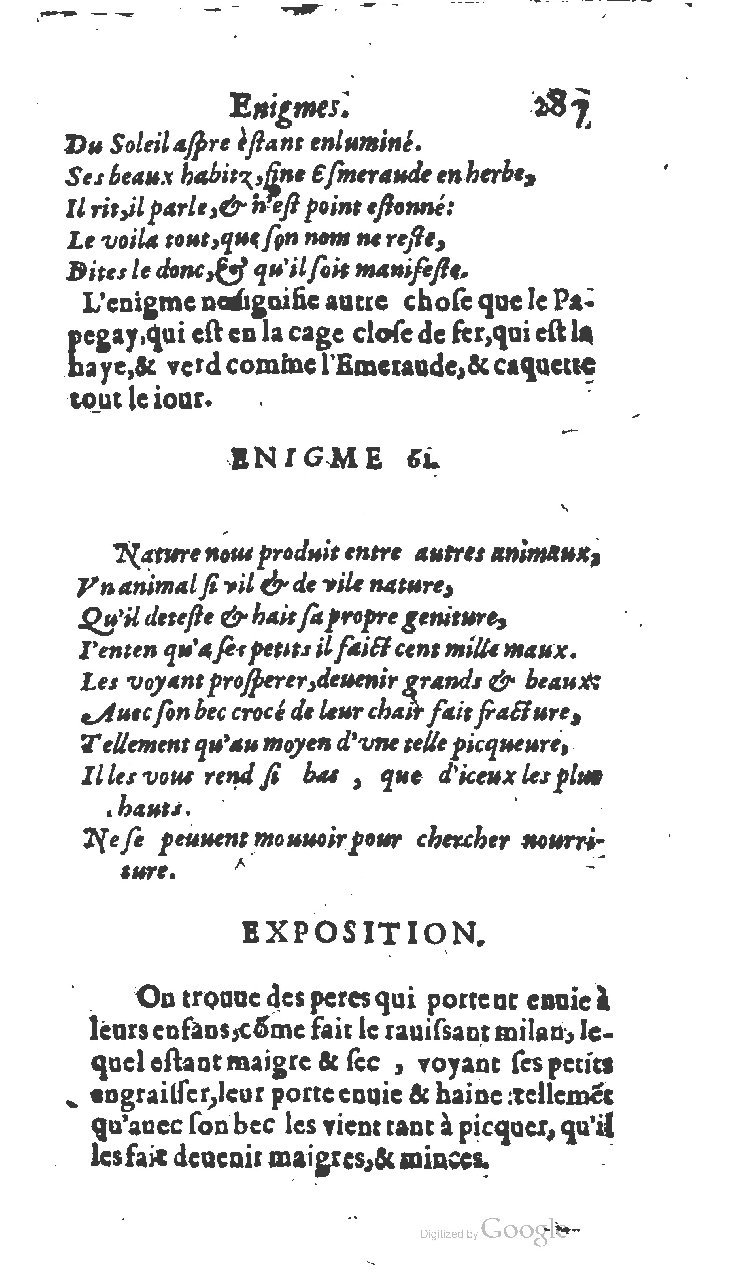 1611 - Jean Osmont - Trésor des récréations - BSB Munich