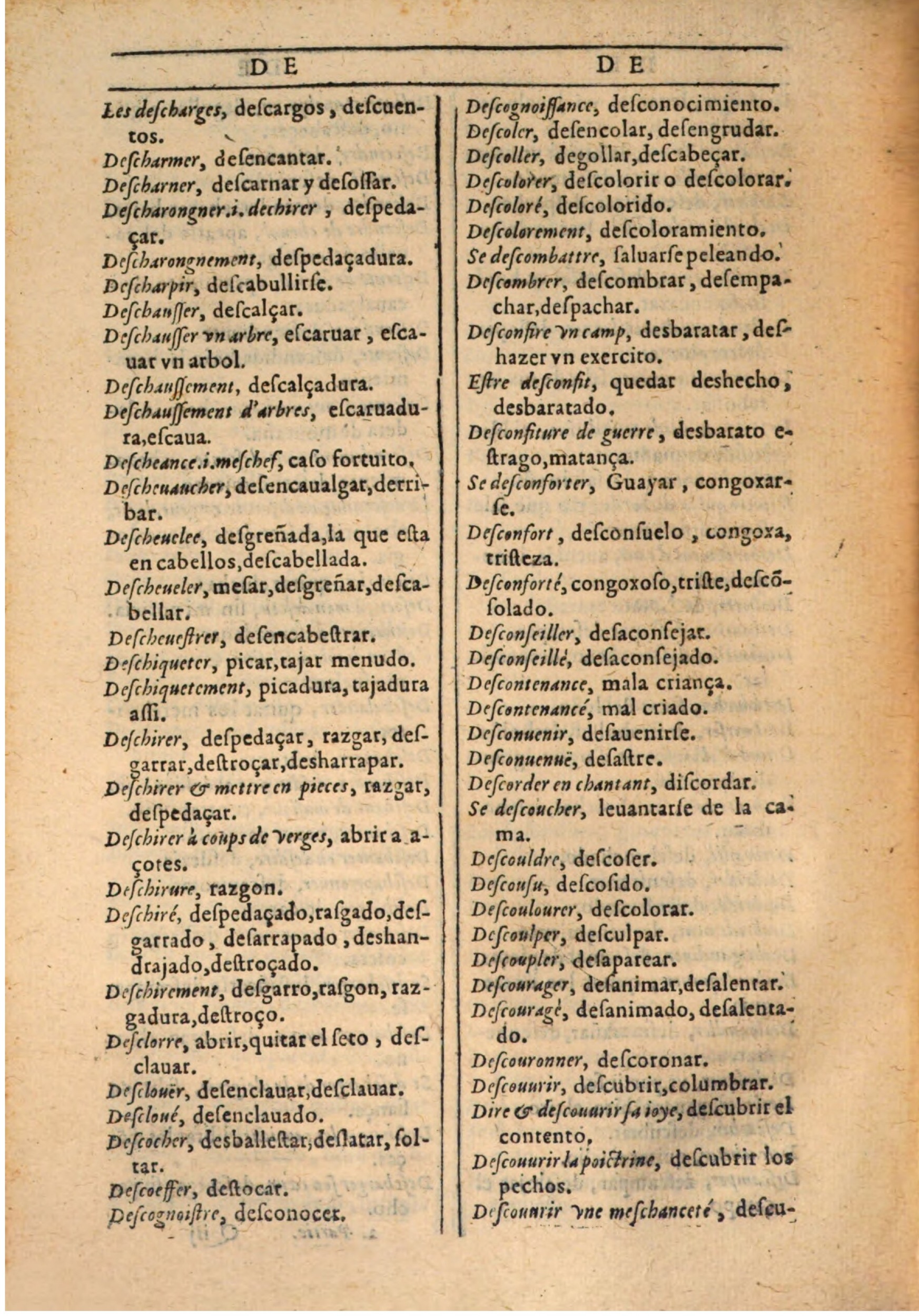 1607 - Marc Orry - Trésor des deux langues espagnole et française (Seconde partie) - BSB Munich