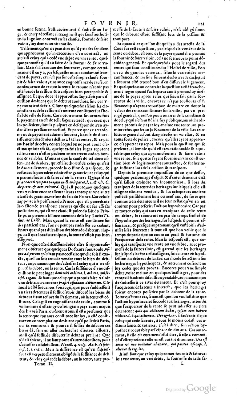 1629 - Veuve Nicolas Buon - Trésor du droit français (21754 T. 2) - BM Lyon
