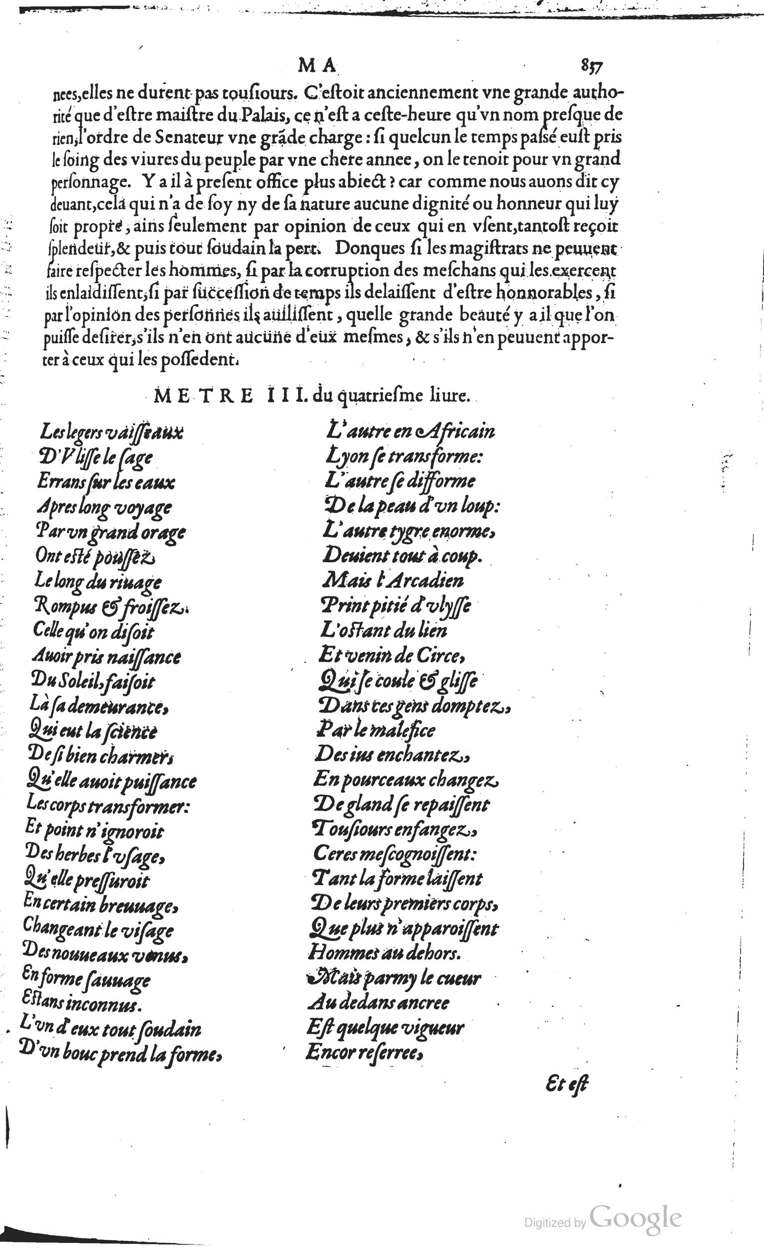 1585 - Barthélemy Honorat - Bibliothèques françaises - BSB Munich