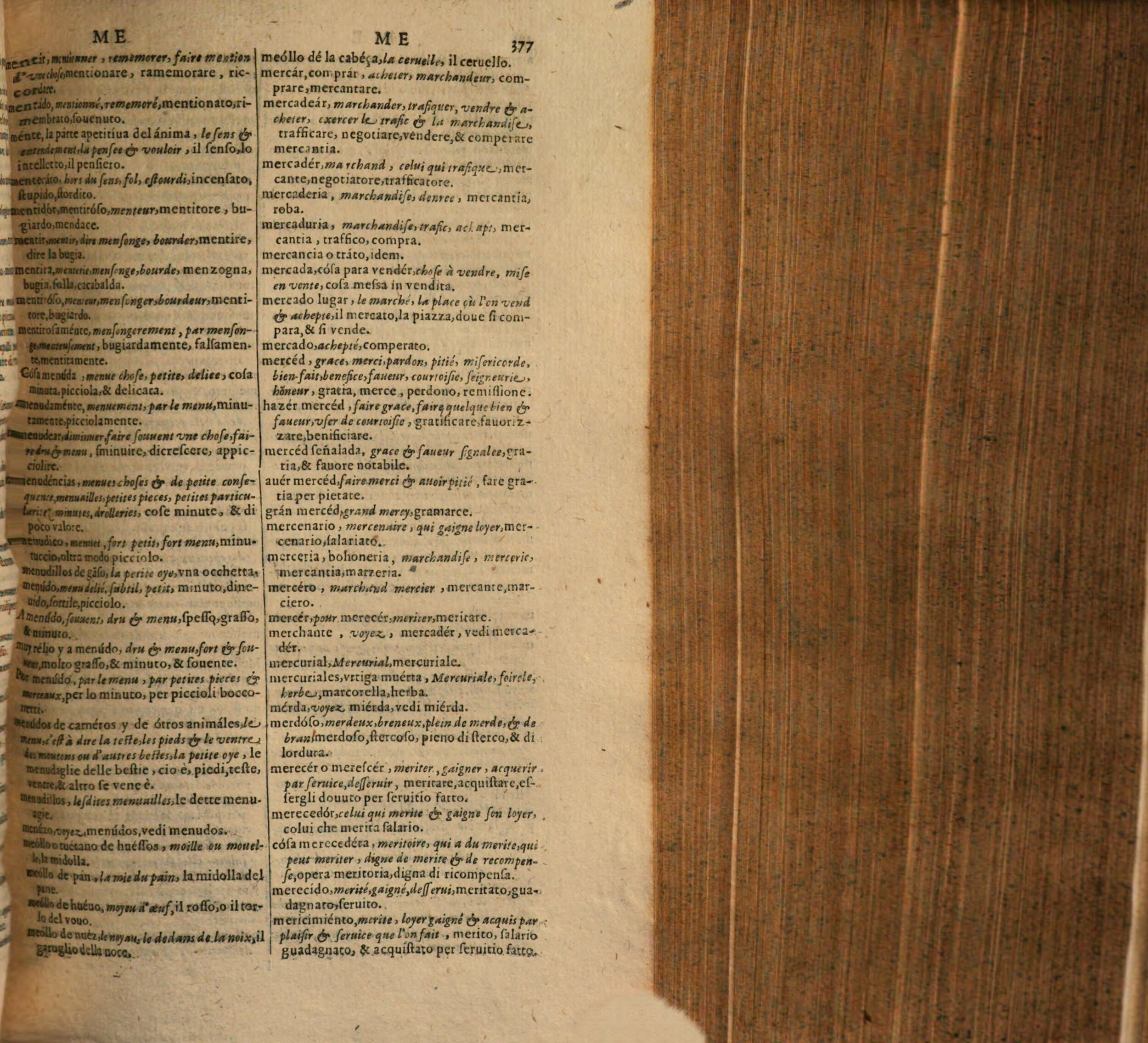 1617 - Samuel Crespin - Trésor des trois langues espagnole, française et italienne (Première partie) - Regensburg