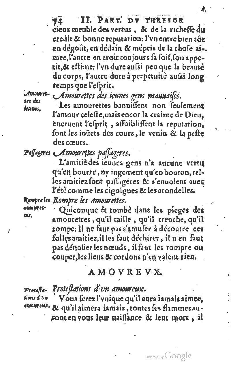1610 - Louis Coste - Trésor de l’éloquence française (Seconde partie) - BM Lyon