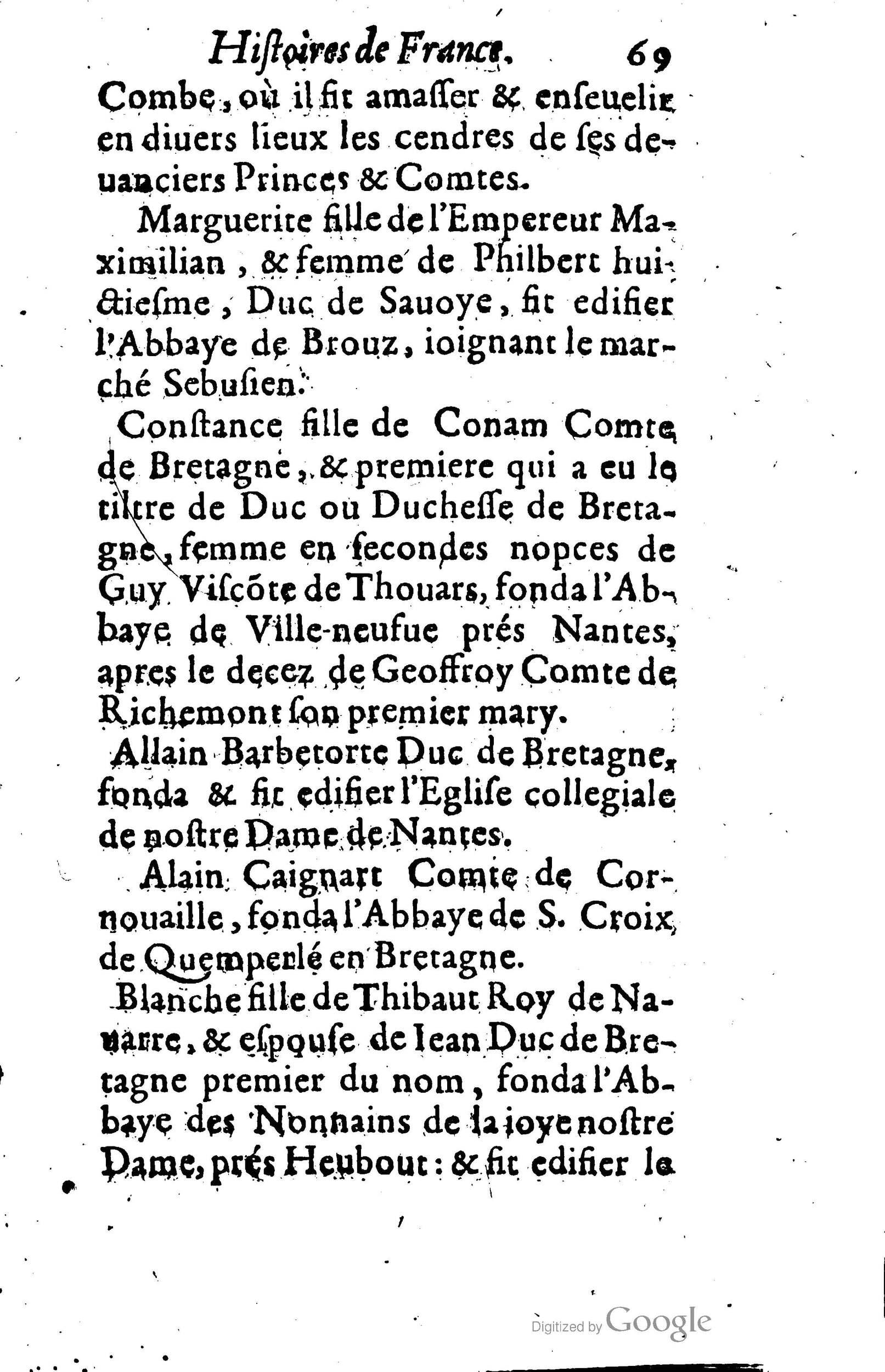 1619 - Jean Corrozet - Trésor des histoires de France - BSB Munich
