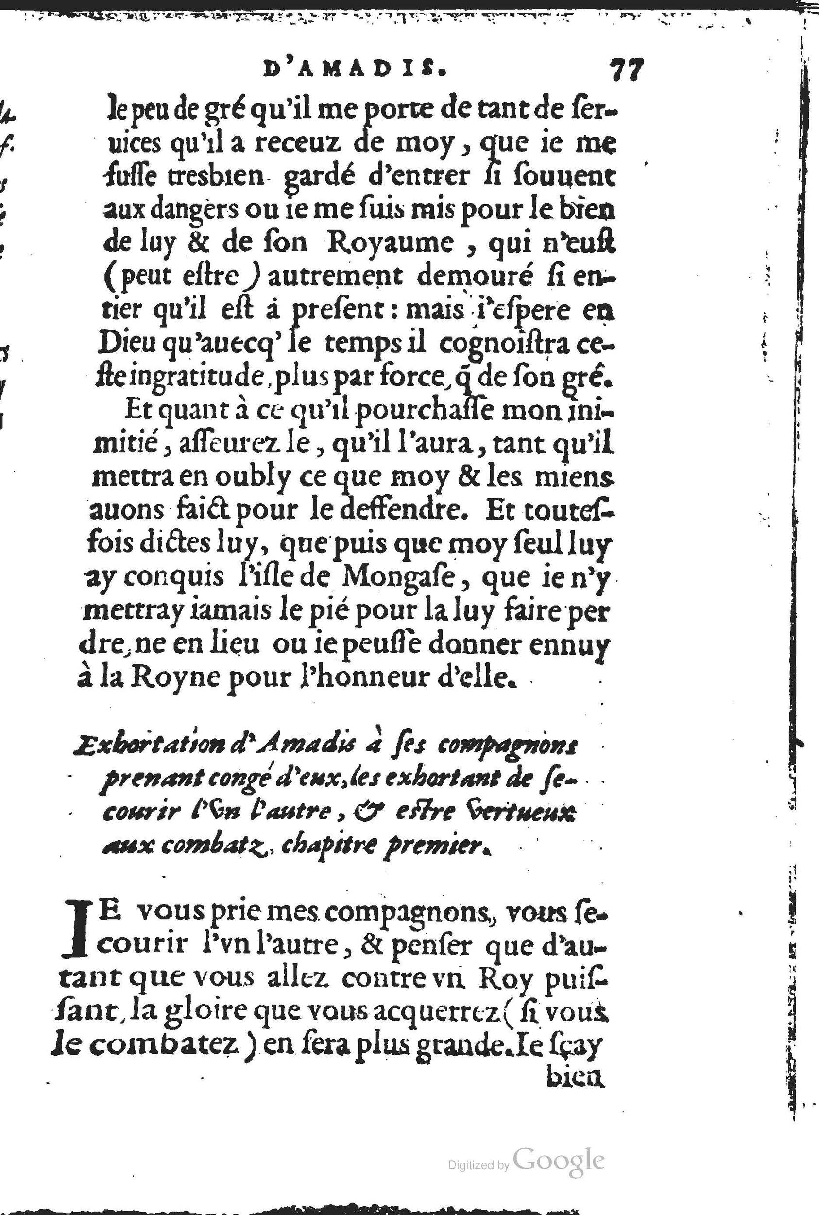 1560 - Jean d’Ogerolles et Gabriel Cotier Lyon - Trésor des Amadis - BSB Munich