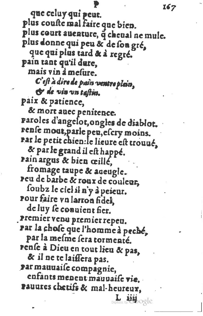 1581 - Nicolas Bonfons  - Trésor des sentences dorées - Princeton