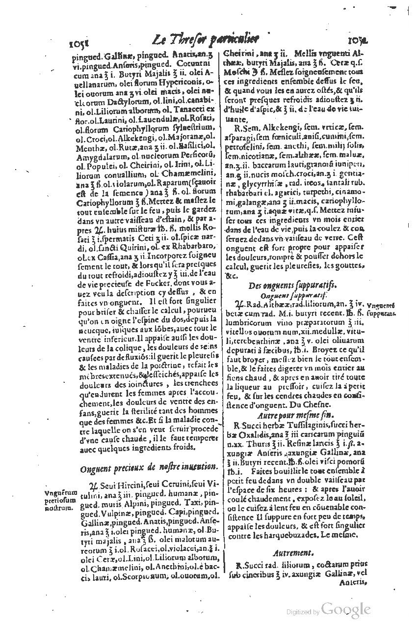1616 - Étienne Gamonet - Grand trésor ou dispensaire - BSB Munich