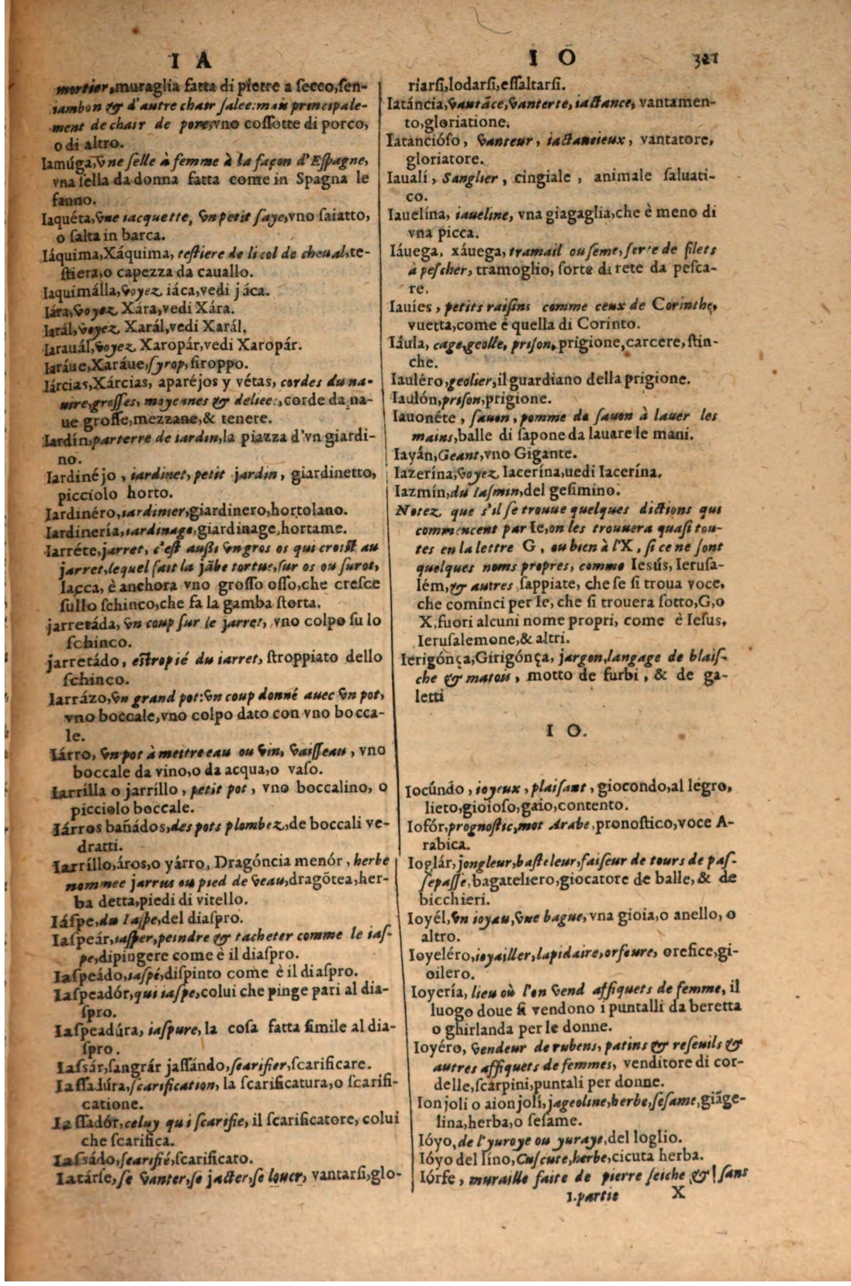 1606 - Samuel Crespin - Thresor des trois langues, francoise, italiene et espagnolle - BSB Munich
