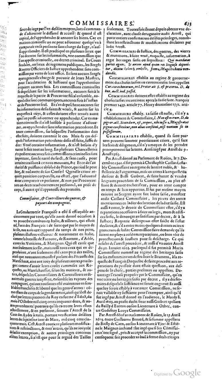 1629 - Veuve Nicolas Buon - Trésor du droit français (29620 T. 1) - BM Lyon