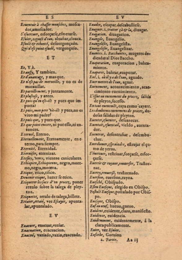 1607 - Marc Orry - Trésor des deux langues espagnole et française (Première et Seconde parties) - ÖNB Wien