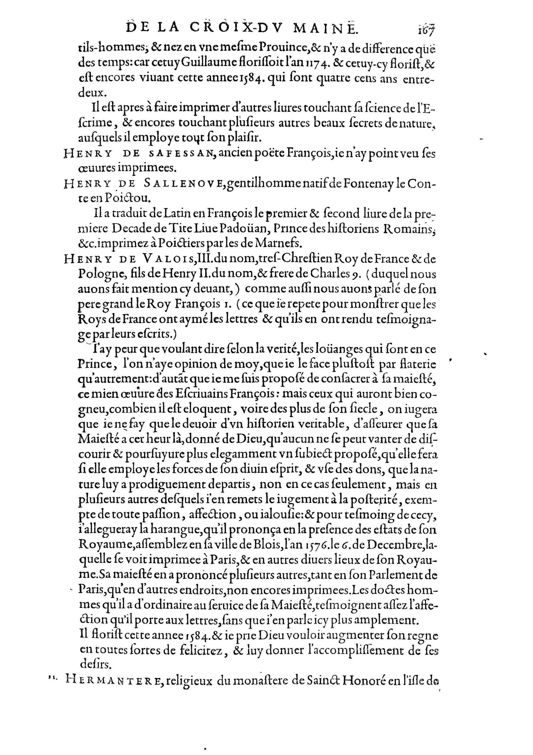 1584 - Abel L&#039;Angelier - Bibliothèques françaises - BnF