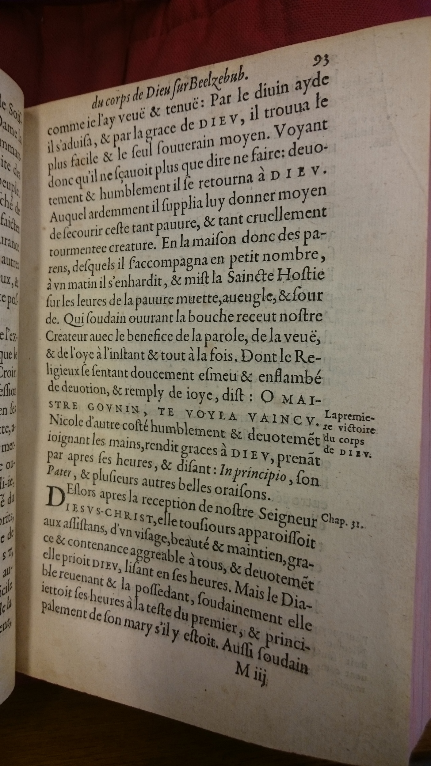 1578 - Nicolas Chesneau - Trésor et entière histoire de la triomphante victoire du corps de Dieu sur l’esprit malin - BM Lyon