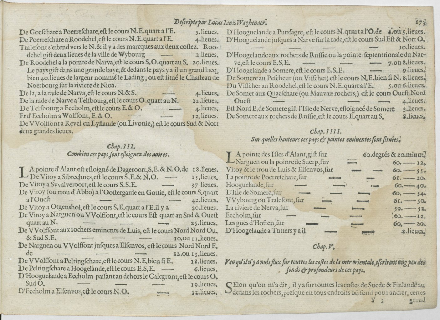 1601 - Bonaventure d’Aseville - Trésorerie ou cabinet de route marinesque - BnF
