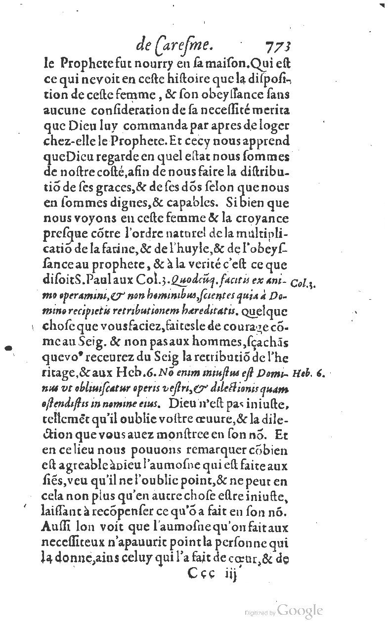 1607 - Nicolas Du Fossé - Trésor quadragésimal - T 01 - BM Lyon