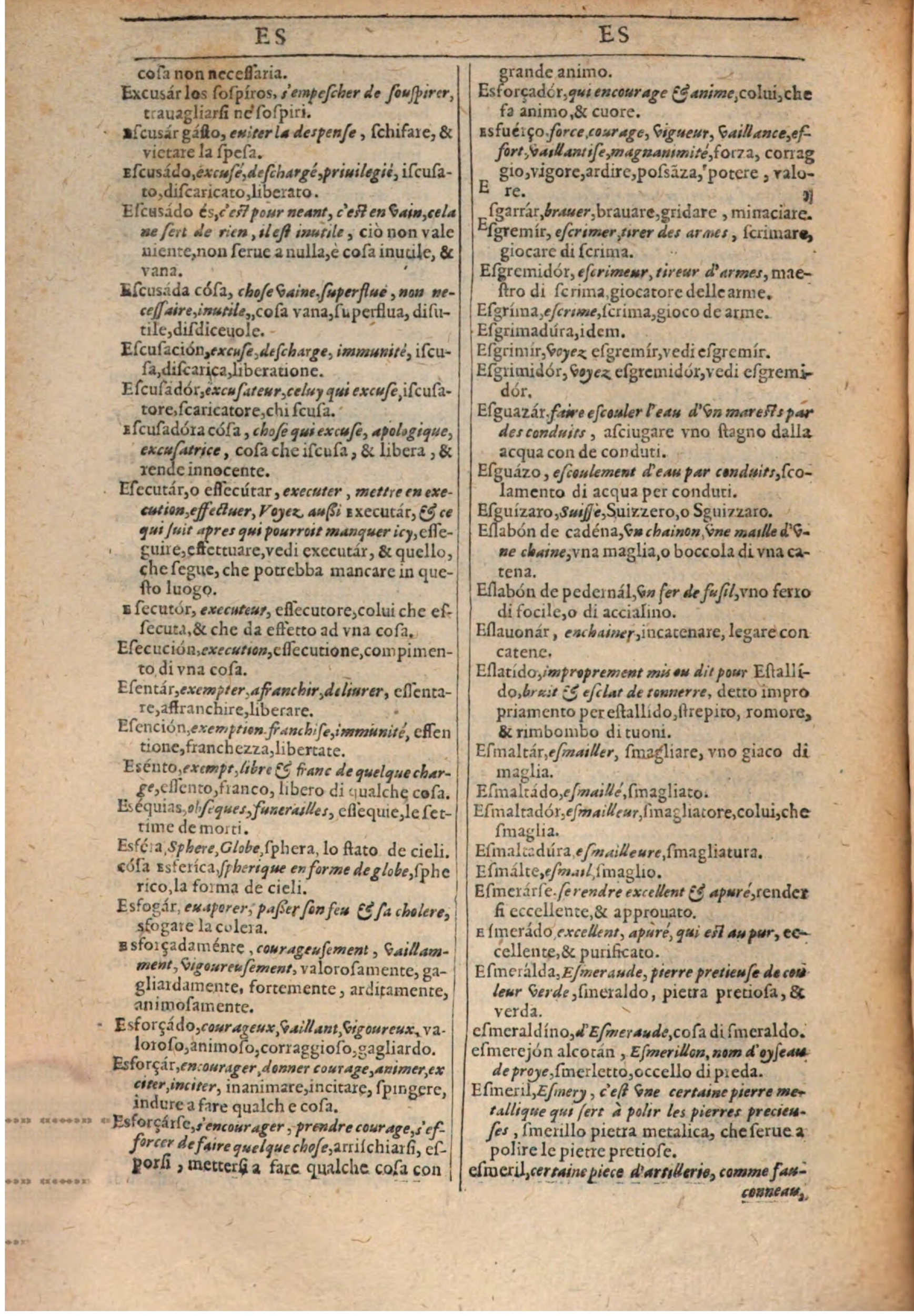 1609 - Philippe Albert et Alexandre Pernet - Trésor des trois langues française, italienne et espagnole (Première partie) - BSB Munich 1609 - Philippe Albert et Alexandre Pernet - Trésor des trois langues française, italienne et espagnole (Première partie) - BSB Munich