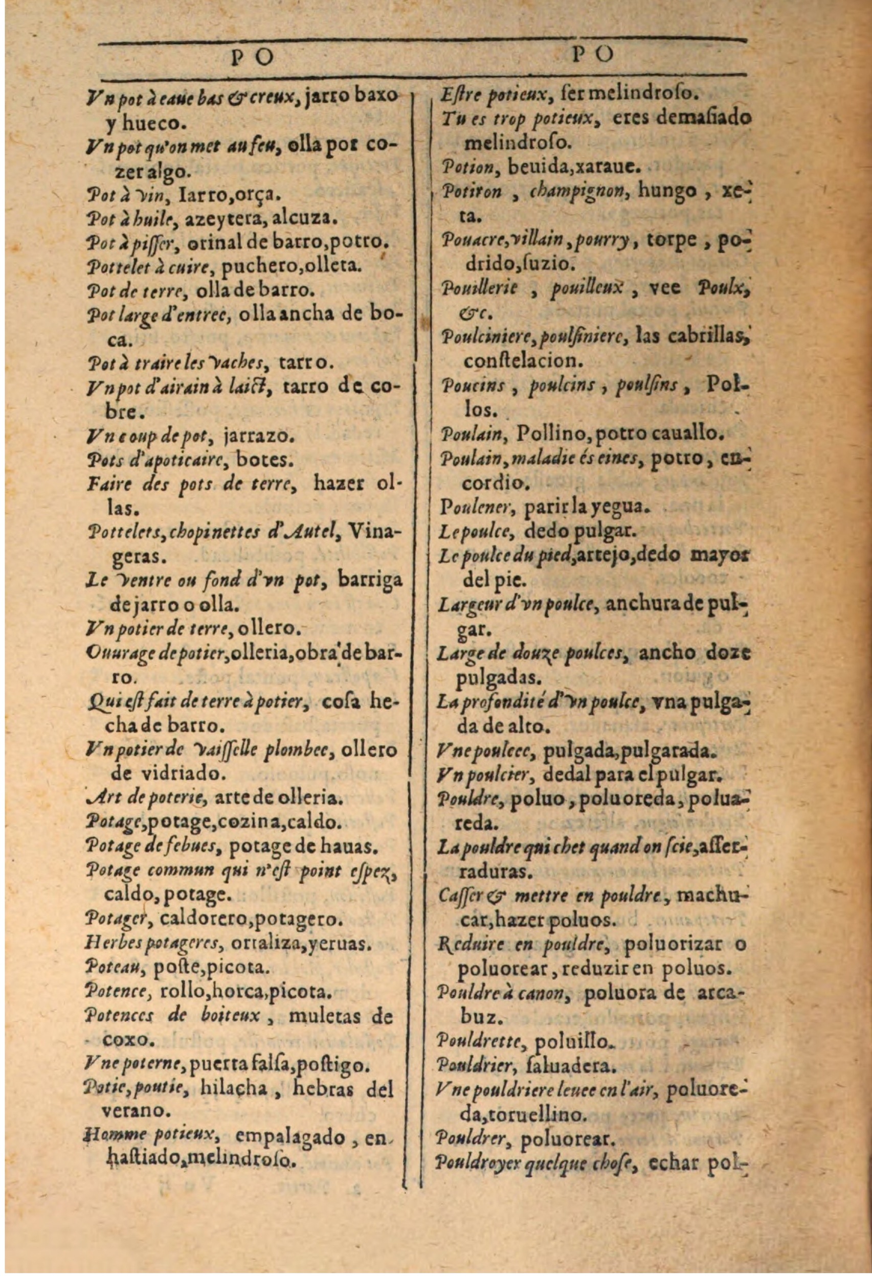 1607 - Marc Orry - Trésor des deux langues espagnole et française (Seconde partie) - BSB Munich