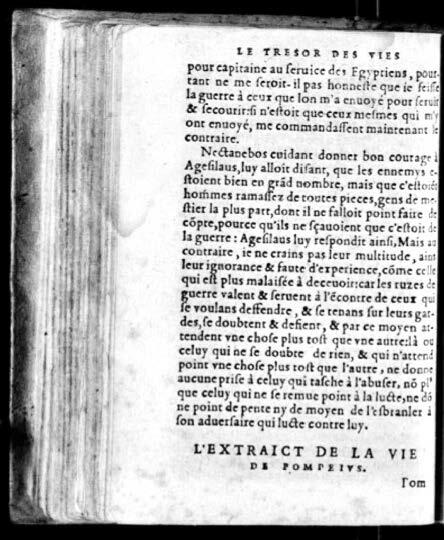 1574 - Benoît Rigaud - Trésor des vies de Plutarque - Avignon