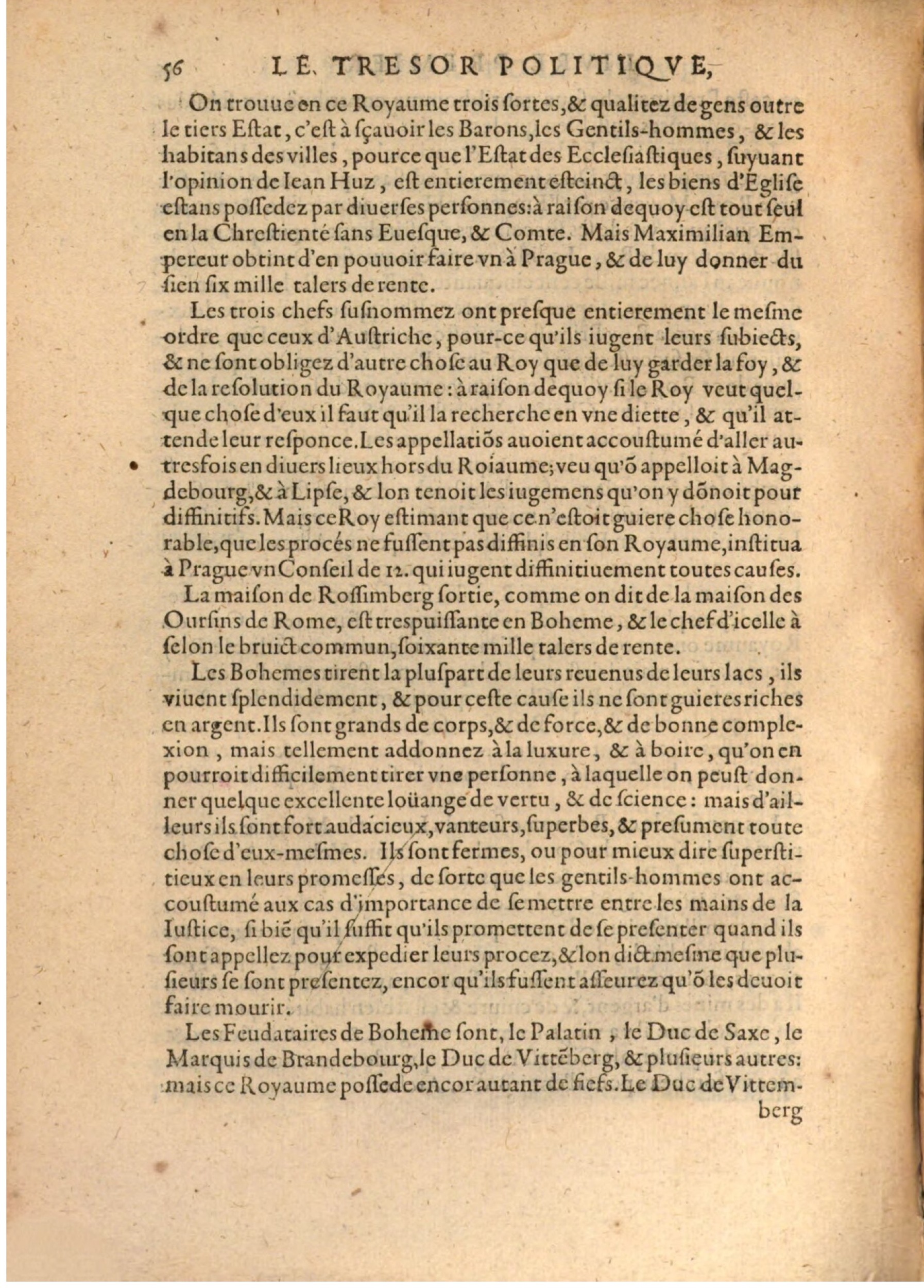 1608 - Nicolas Du Fossé - Trésor politique - BSB Munich