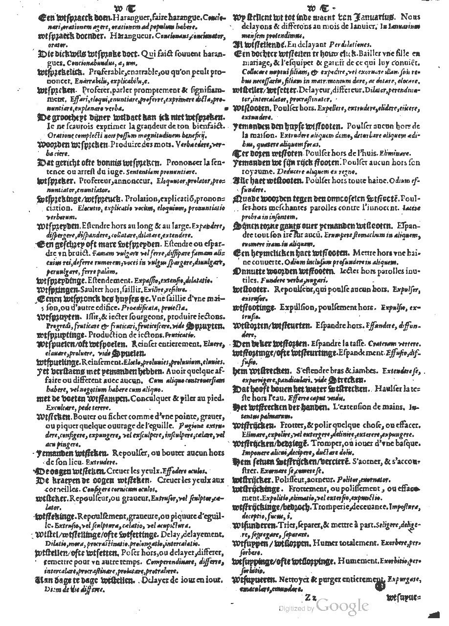 1573 - Christophe Plantin - Trésor du langage bas-allemand - BM Lyon 1573 - Christophe Plantin - Trésor du langage bas-allemand - BM Lyon
