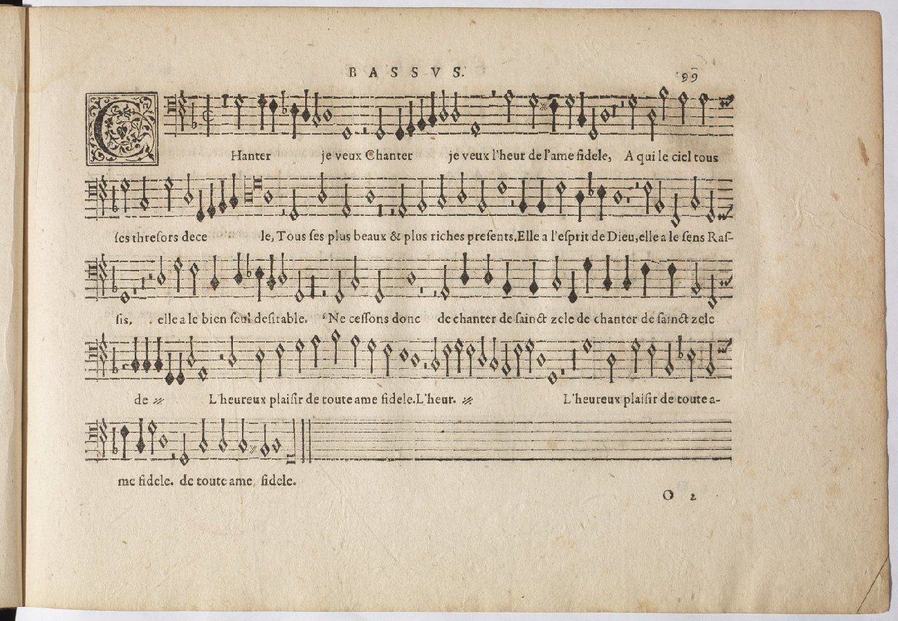 1594 - Paul Marceau - Trésor de musique d&#039;Orlande de Lassus, Superius, Bassus, Tenor, Quinta pars - BnF
