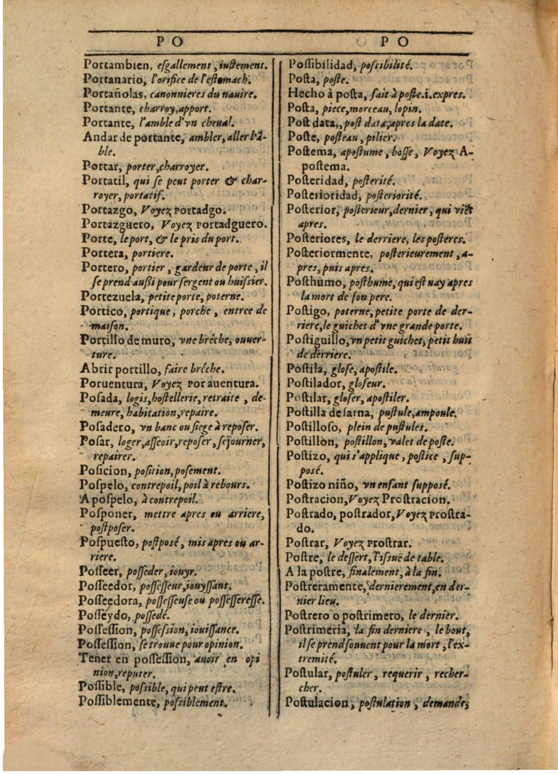 1607 - Marc Orry - Trésor des deux langues espagnole et française (Première partie) - BSB Munich 1607 - Marc Orry - Trésor des deux langues espagnole et française (Première partie) - BSB Munich