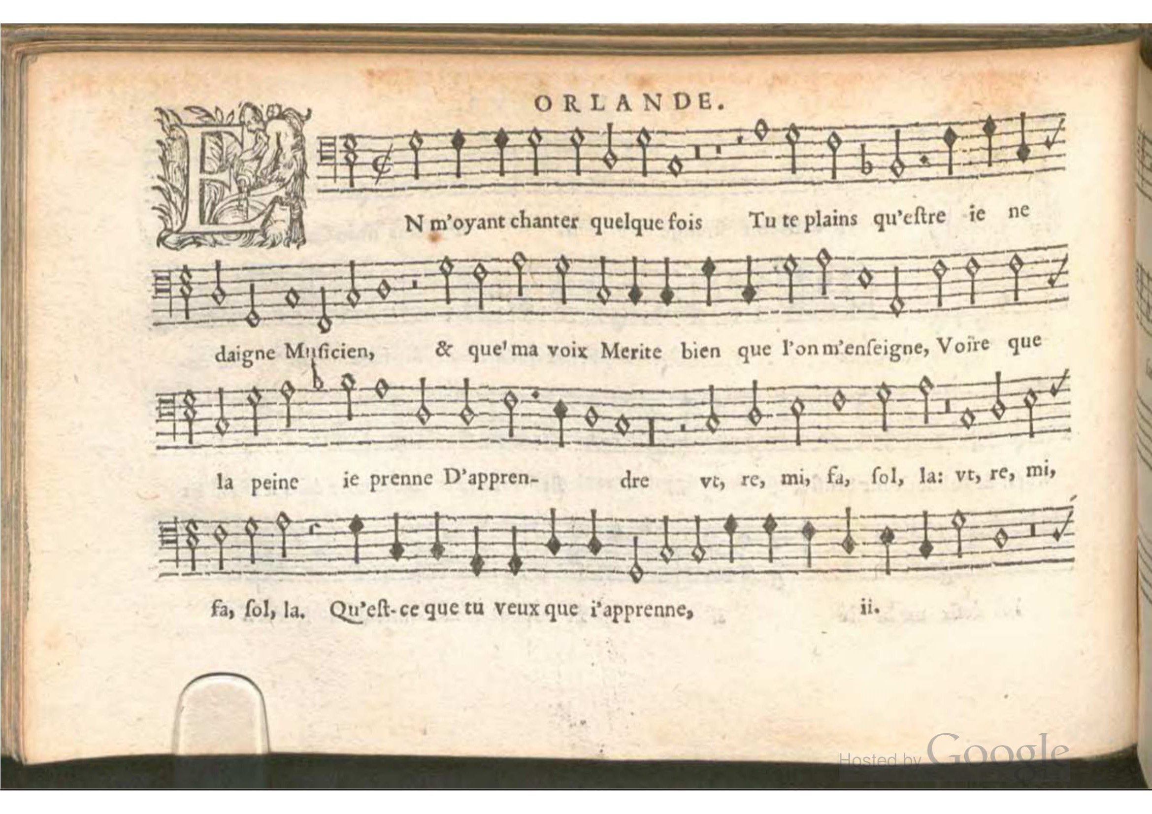 1576 - [Pierre de Saint-André] - Trésor de musique d’Orlande de Lassus Bassus - BSB Munich