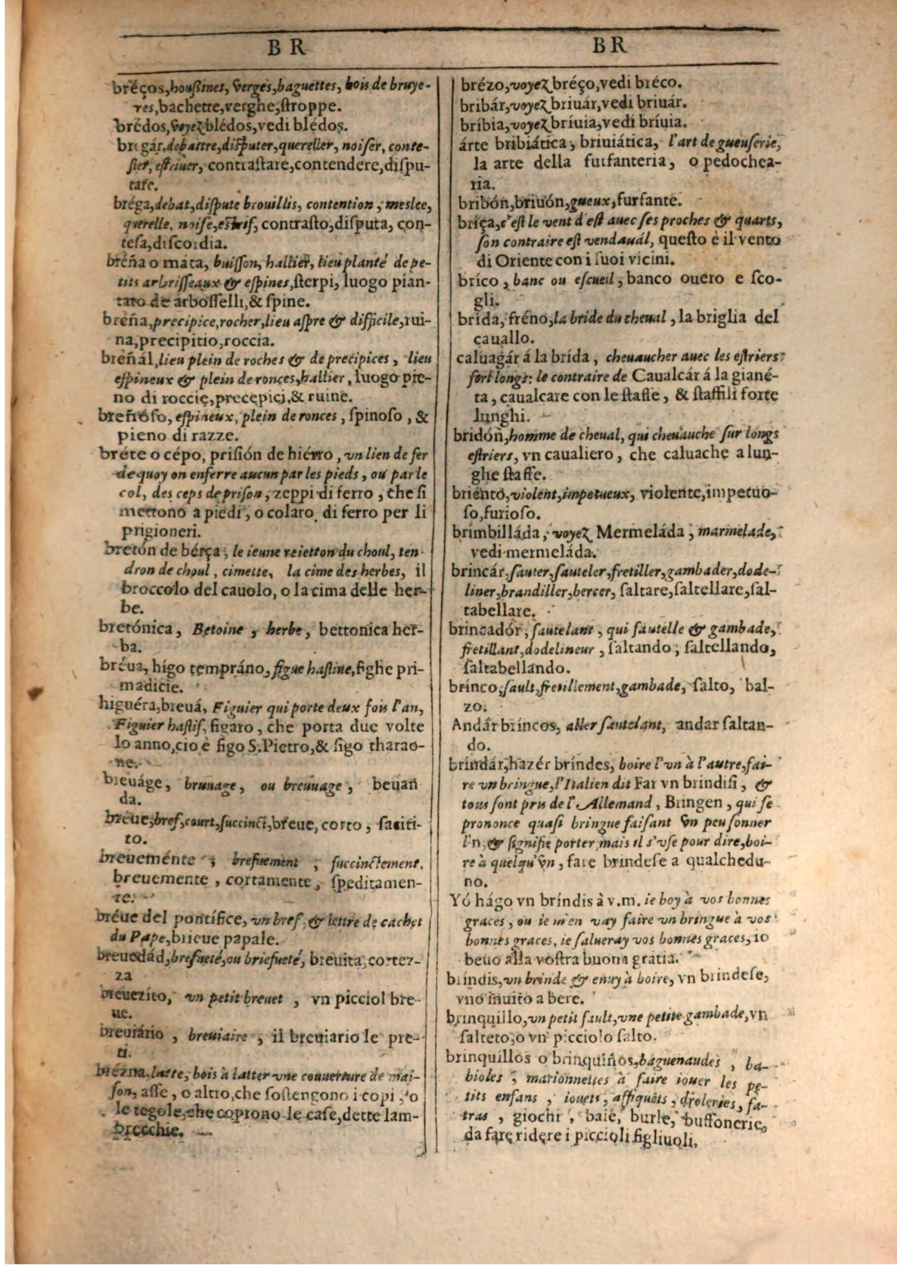 1609 - Philippe Albert et Alexandre Pernet - Trésor des trois langues française, italienne et espagnole (Première partie) - BSB Munich 1609 - Philippe Albert et Alexandre Pernet - Trésor des trois langues française, italienne et espagnole (Première partie) - BSB Munich