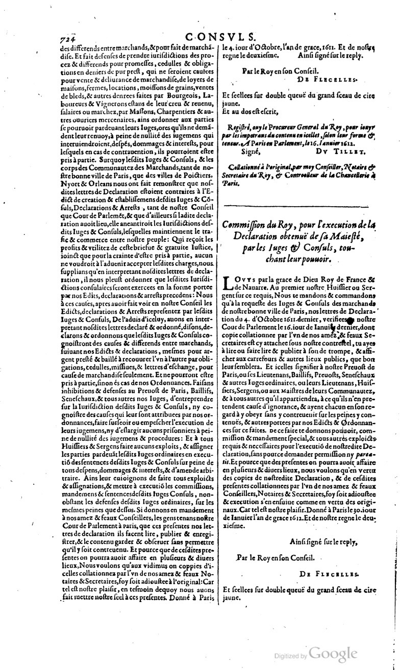 1629 - Veuve Nicolas Buon - Trésor du droit français (29620 T. 1) - BM Lyon