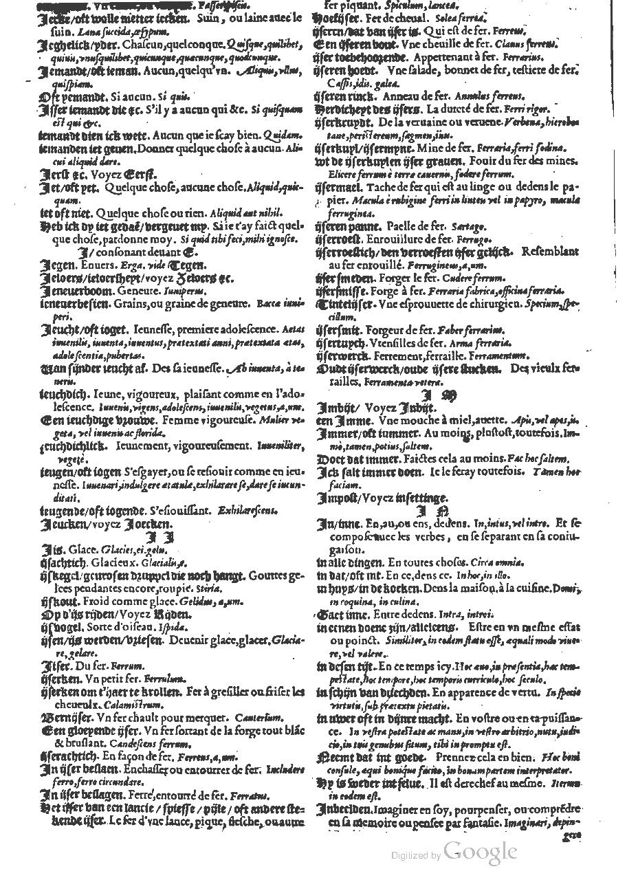 1573 - Christophe Plantin - Trésor du langage bas-allemand - BM Lyon