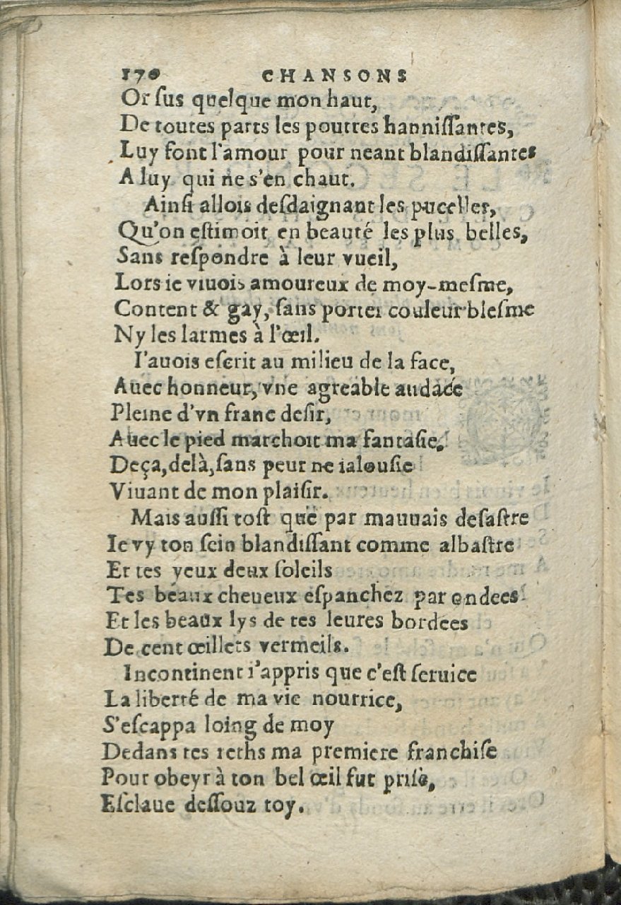 1575 - Pierre Brenouzet - Trésor de tous les recueils de chansons, tant amoureuses, rustiques, que musicales - Det KLG Copenhague