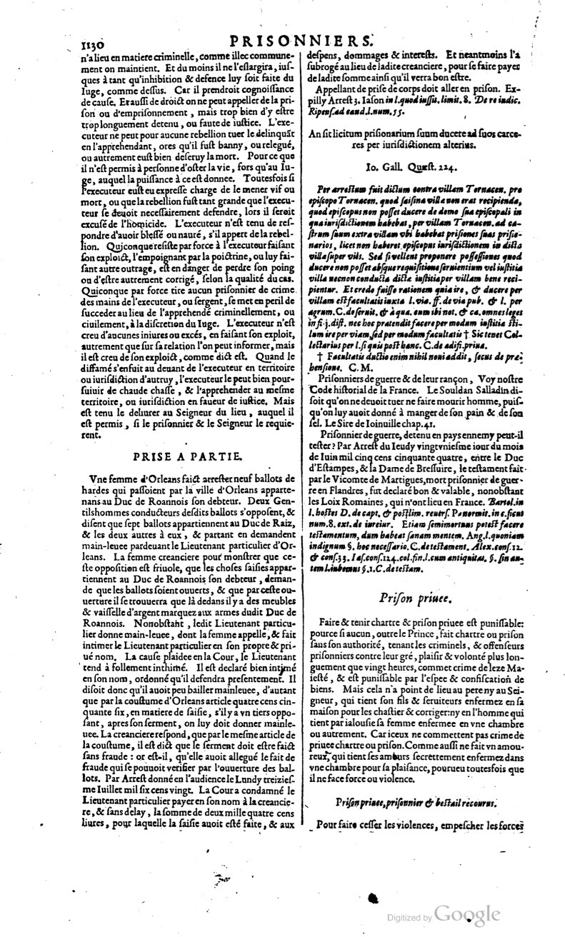 1629 - Veuve Nicolas Buon - Trésor du droit français (29620 T. 2) - BM Lyon