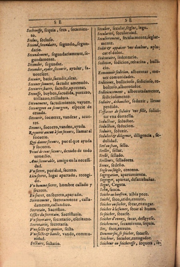 1607 - Marc Orry - Trésor des deux langues espagnole et française (Première et Seconde parties) - ÖNB Wien