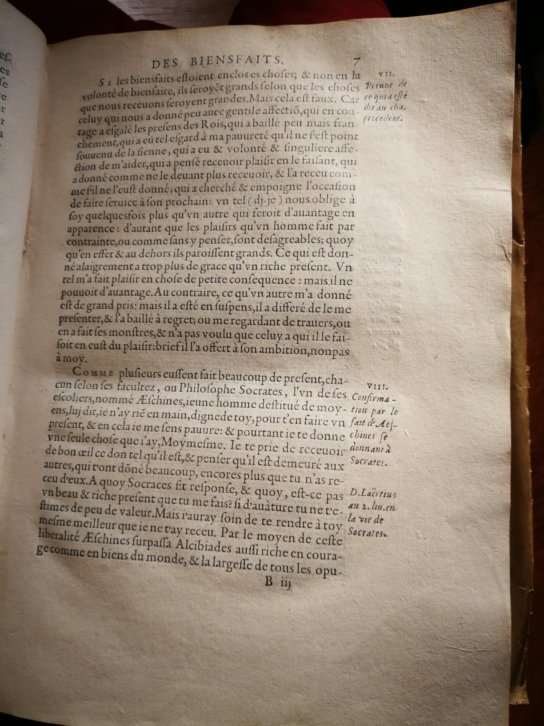 1595 - Jean Houzé - Œuvres morales et mêlées de Sénèque, Trésor de philosophie morale - T. 1 - BnF