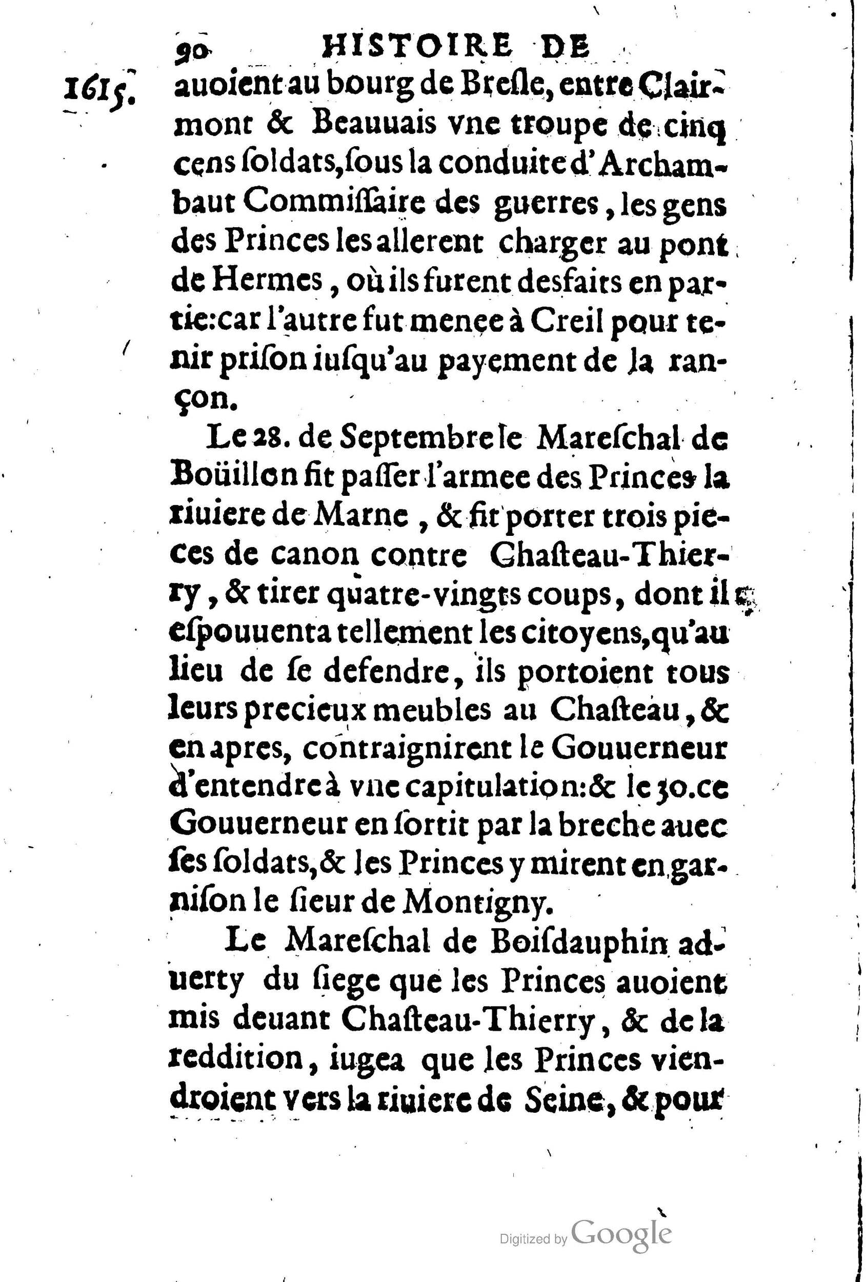 1623 - Joseph Bouillerot - Trésor de l’histoire générale de notre temps - BM Lyon
