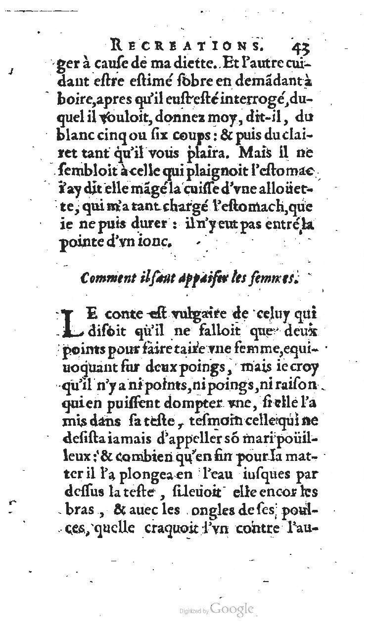 1627 - Jean Delamare - Trésor des récréations - BSB Munich