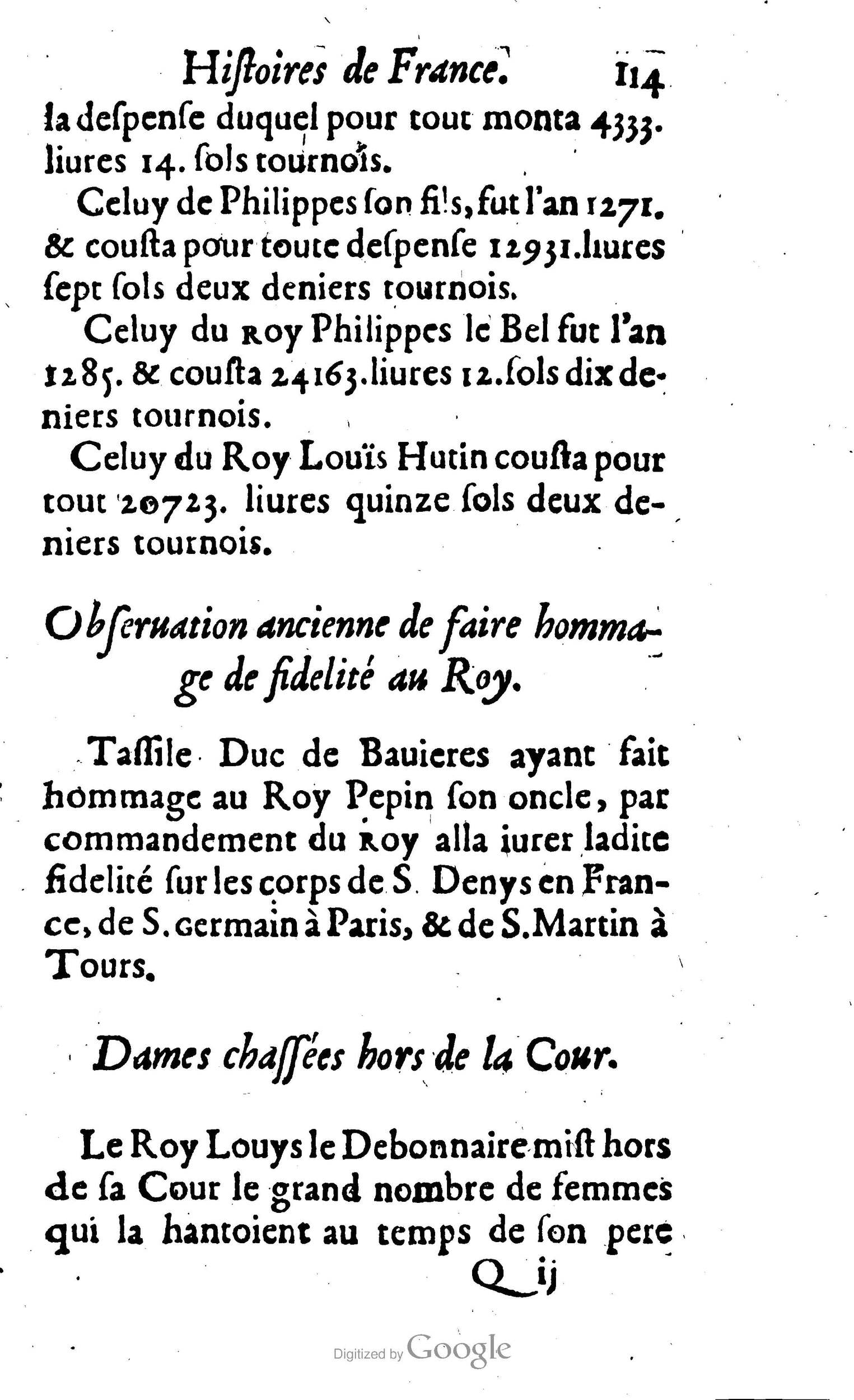 1638 - Jean Corrozet - Trésor des histoires de France - BM Lyon